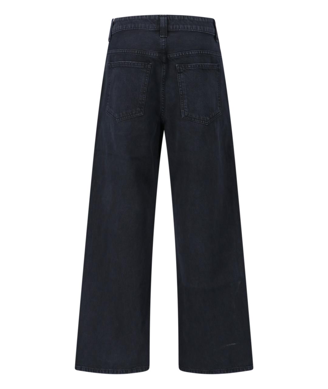 KHAITE Черные хлопковые джинсы клеш, фото 2