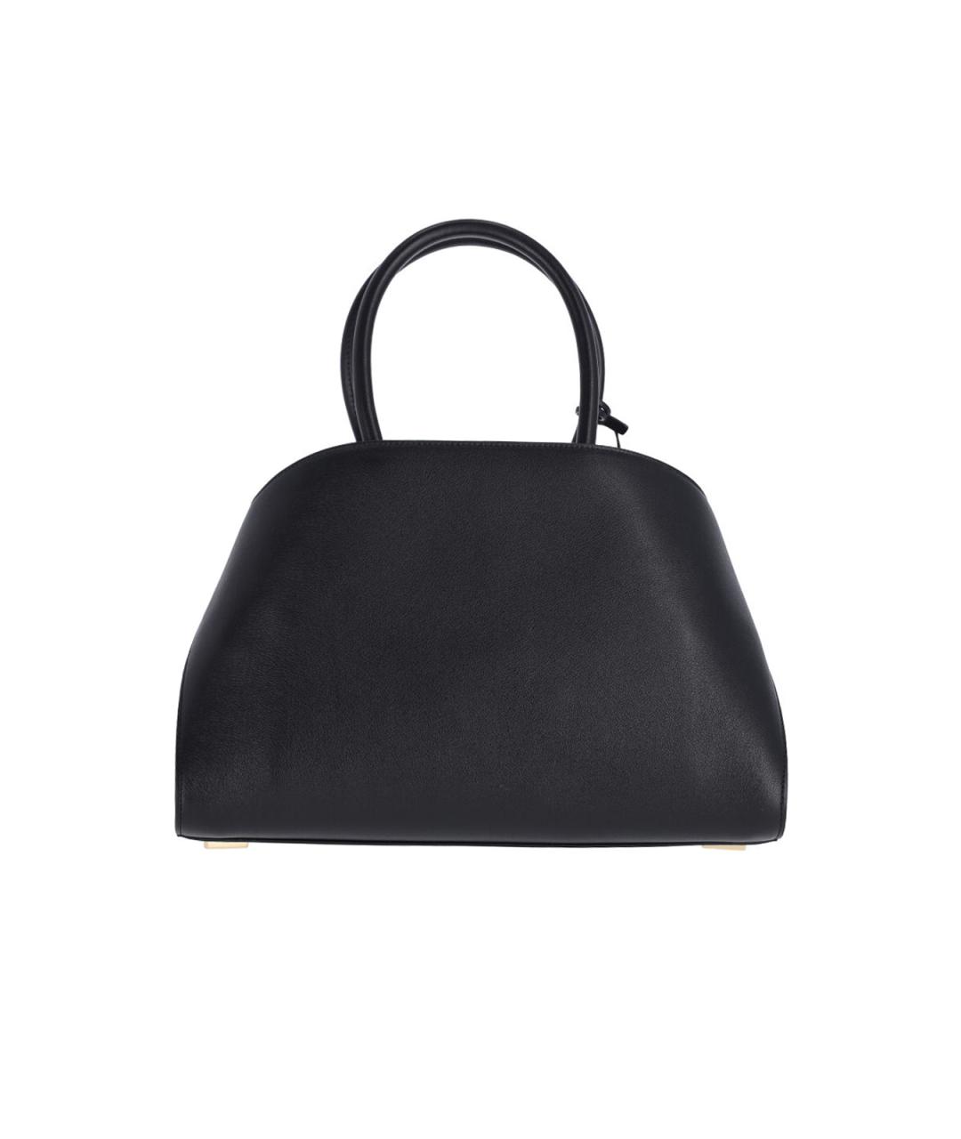 FERRAGAMO Черная кожаная сумка тоут, фото 3