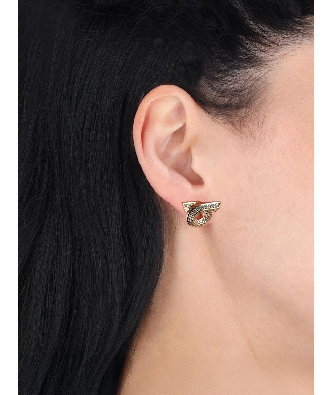 FERRAGAMO Золотые металлические серьги, фото 3