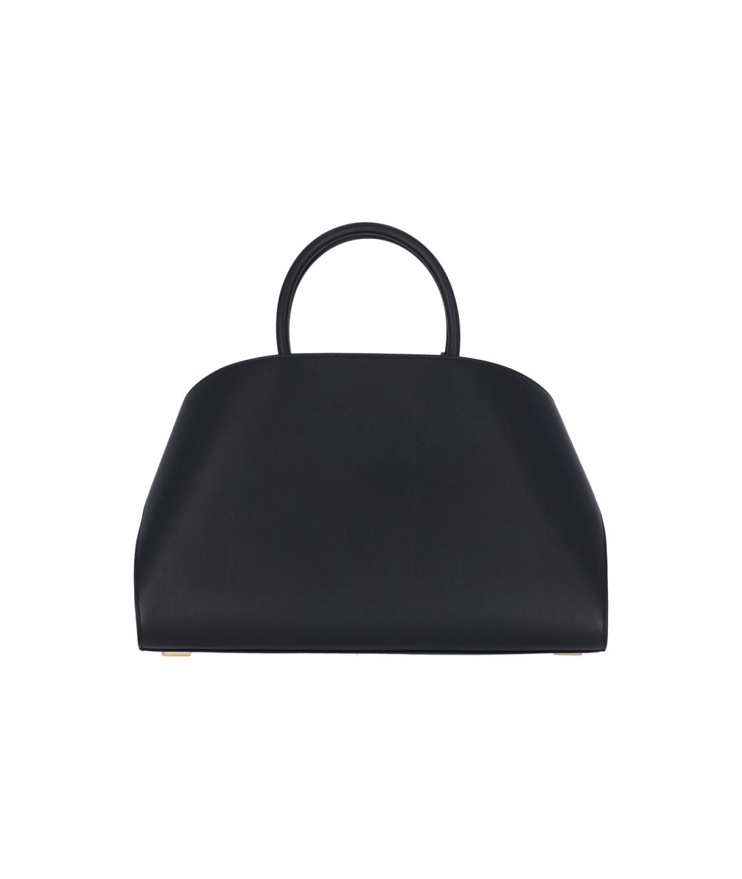 FERRAGAMO Черная кожаная сумка тоут, фото 3