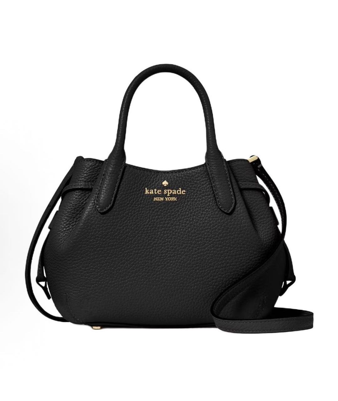 KATE SPADE Черная кожаная сумка с короткими ручками, фото 9