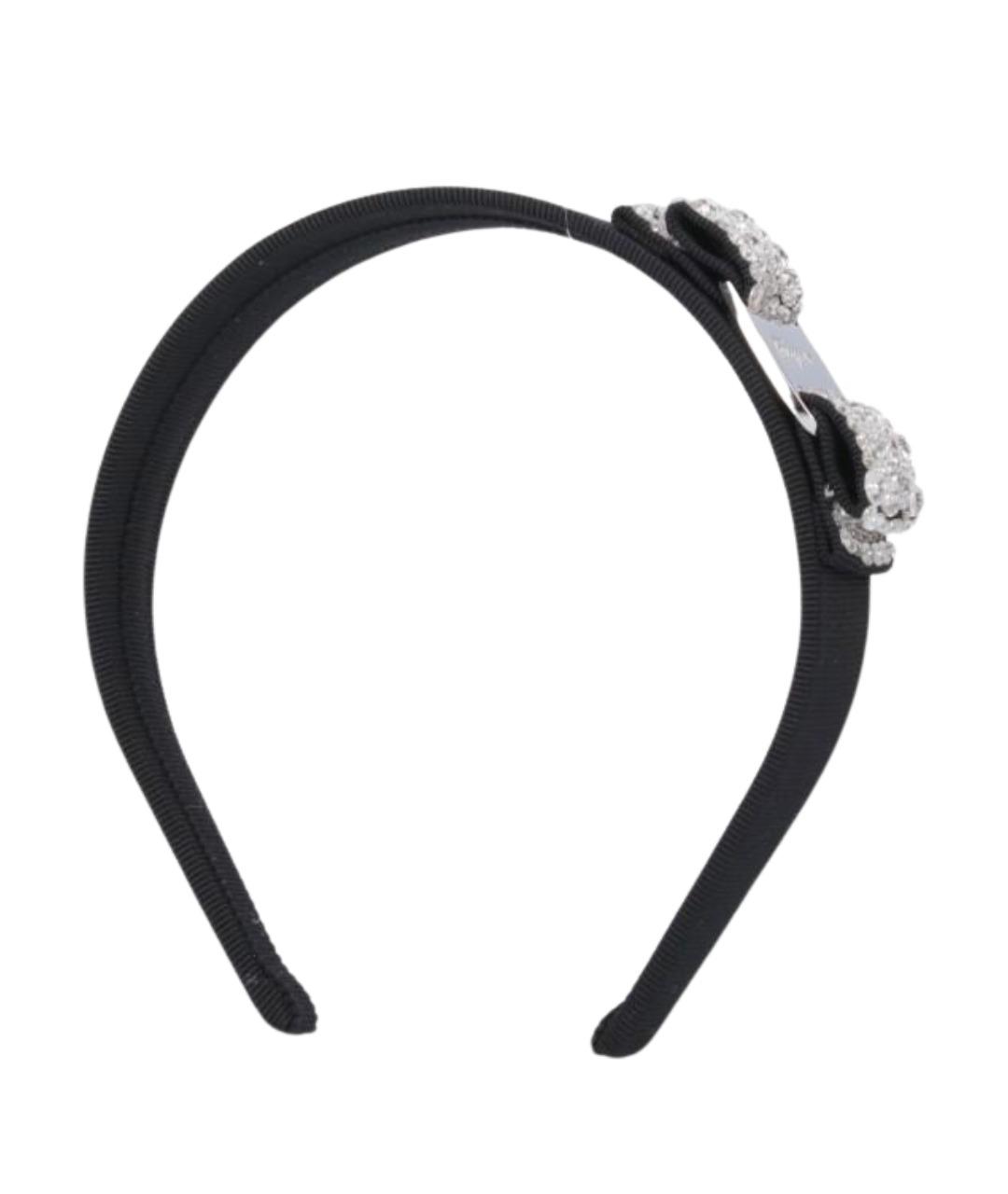 FERRAGAMO Черный ободок, фото 1