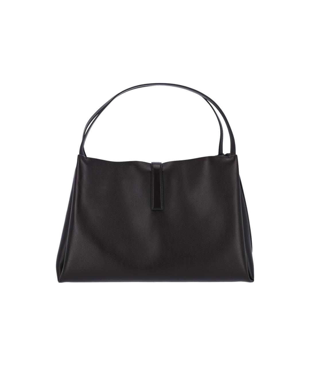 FERRAGAMO Черная кожаная сумка через плечо, фото 3