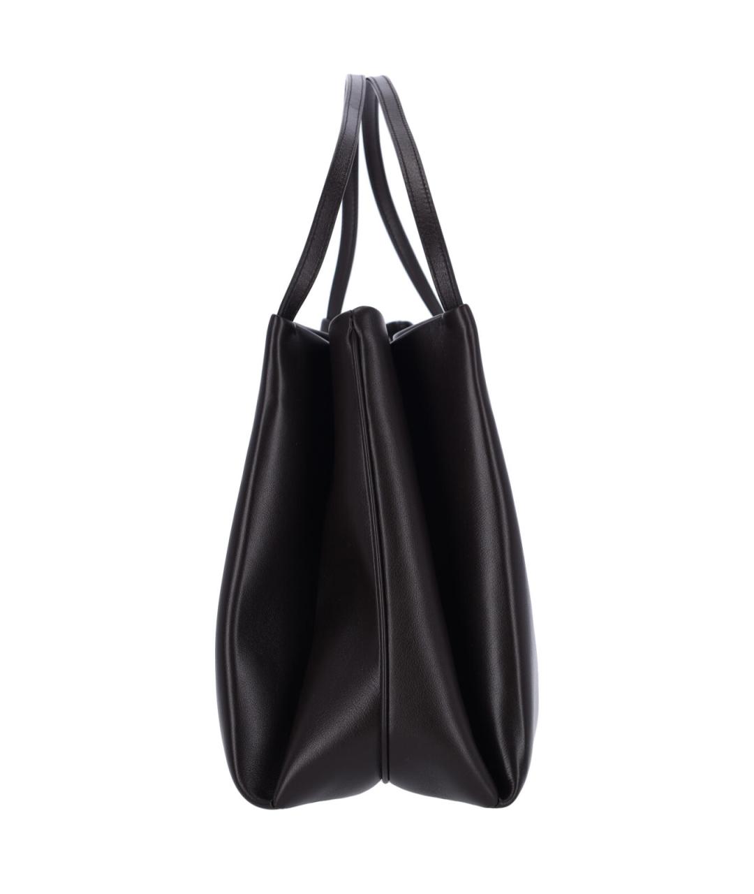 FERRAGAMO Черная кожаная сумка через плечо, фото 5