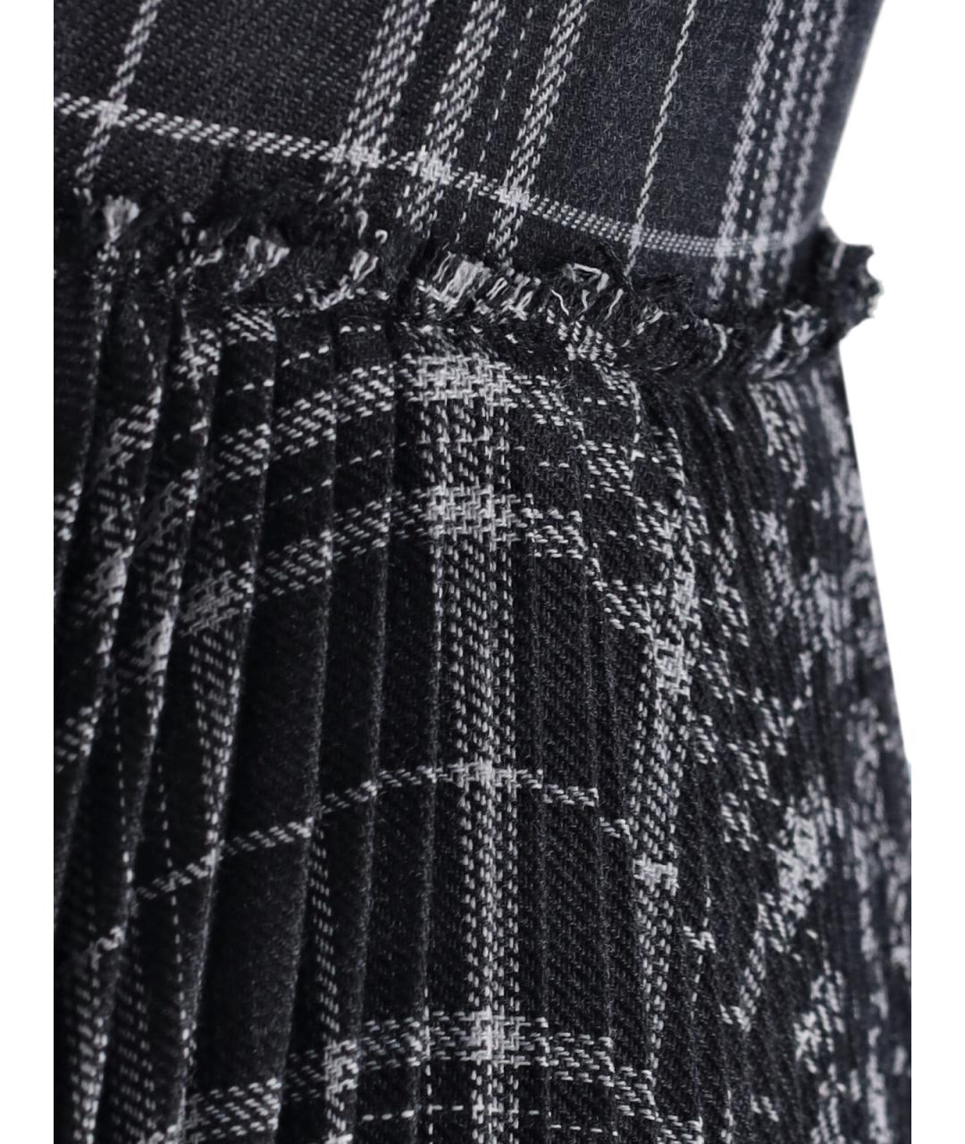 BURBERRY Серое шерстяное платье, фото 3