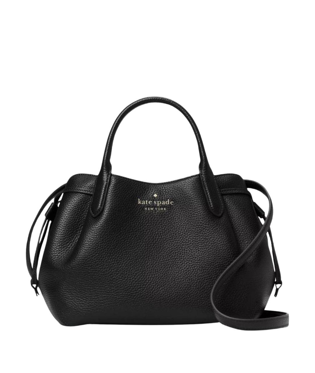 KATE SPADE Черная кожаная сумка с короткими ручками, фото 1