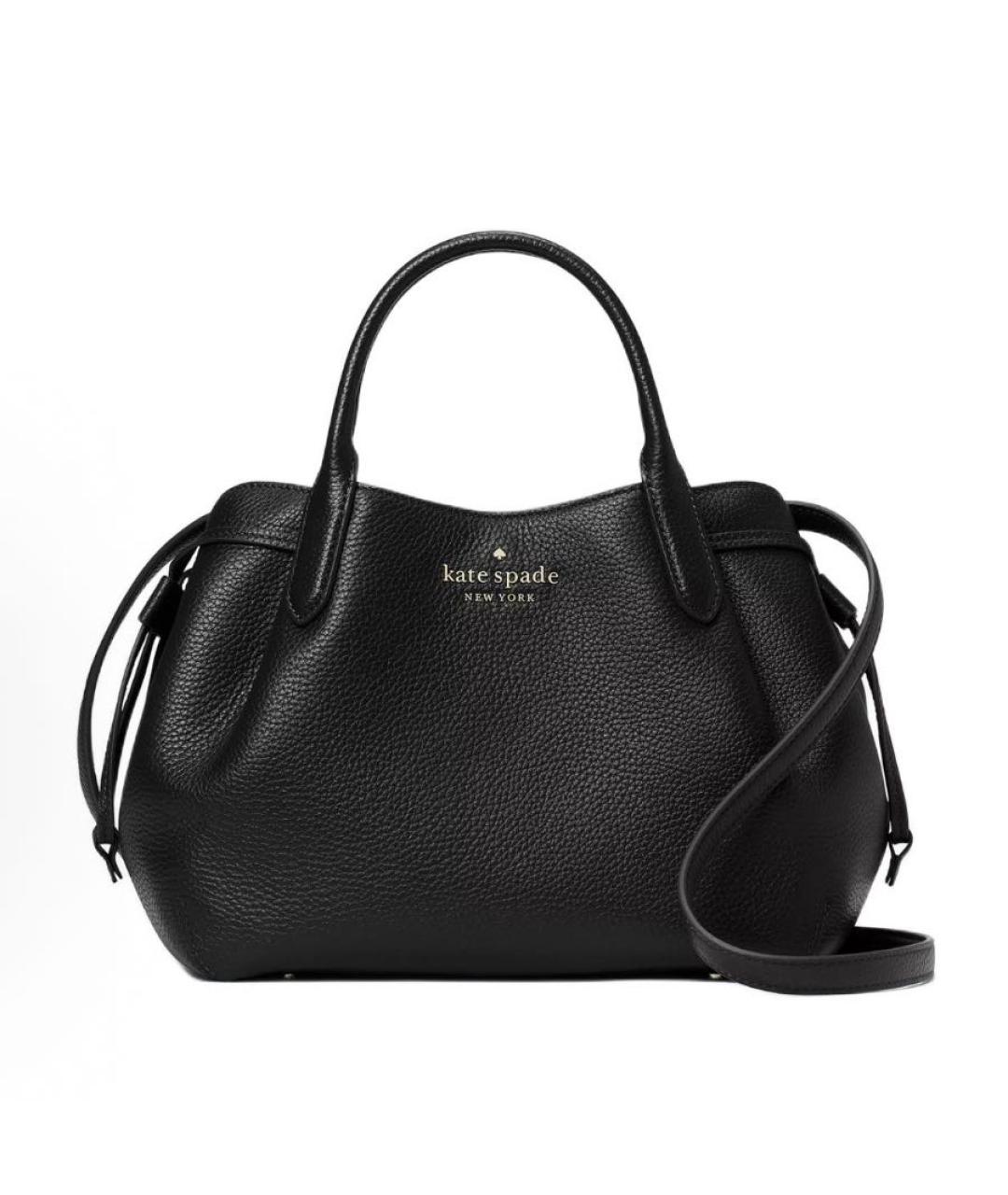 KATE SPADE Черная кожаная сумка с короткими ручками, фото 9