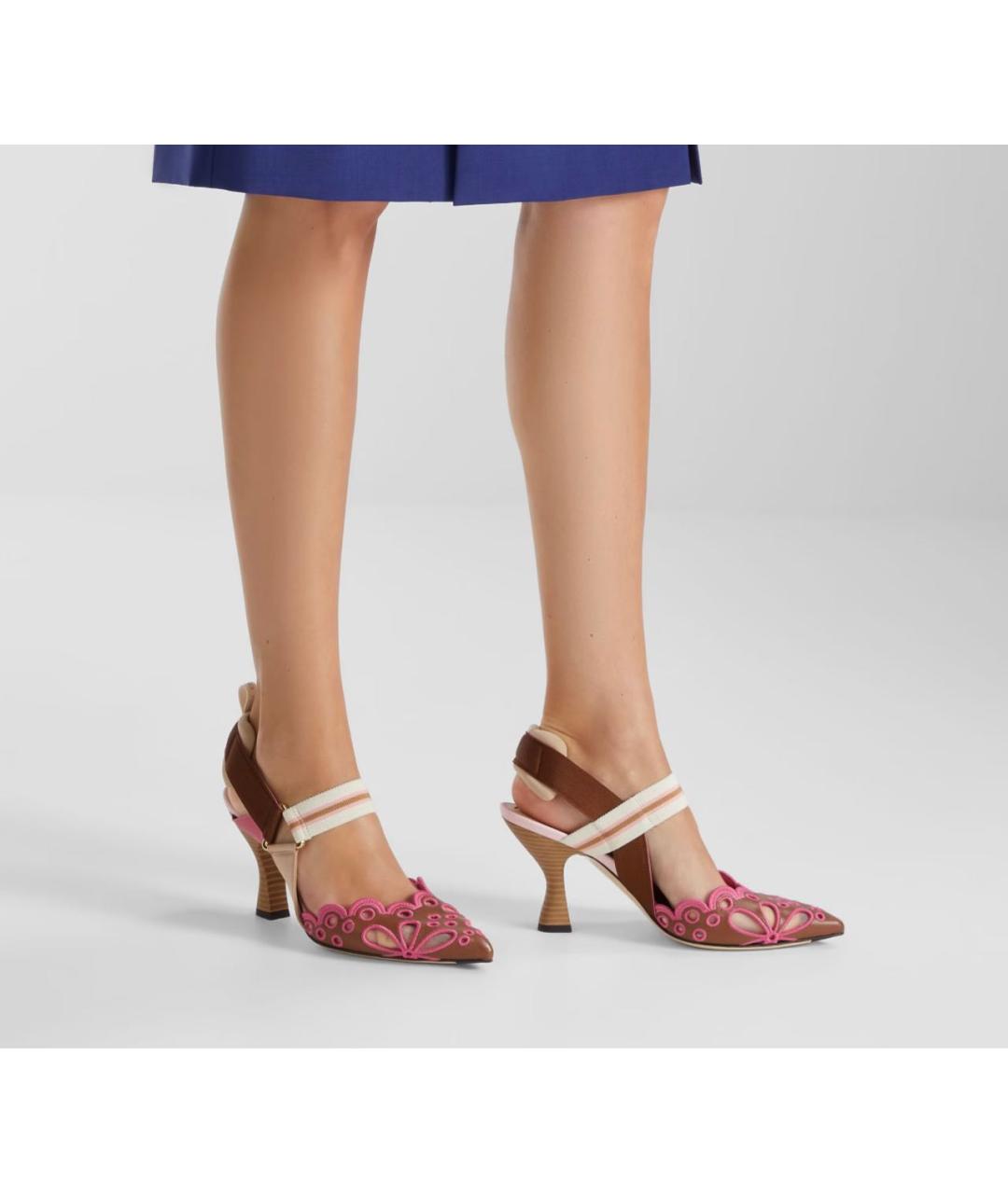 FENDI Мульти кожаные туфли, фото 5