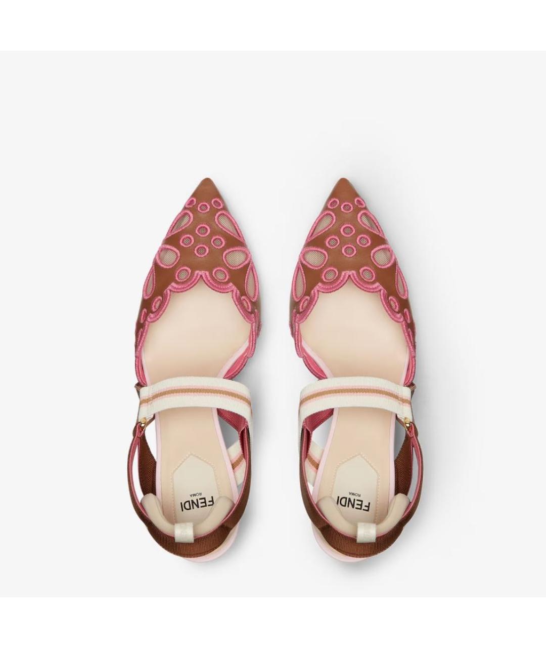 FENDI Мульти кожаные туфли, фото 4