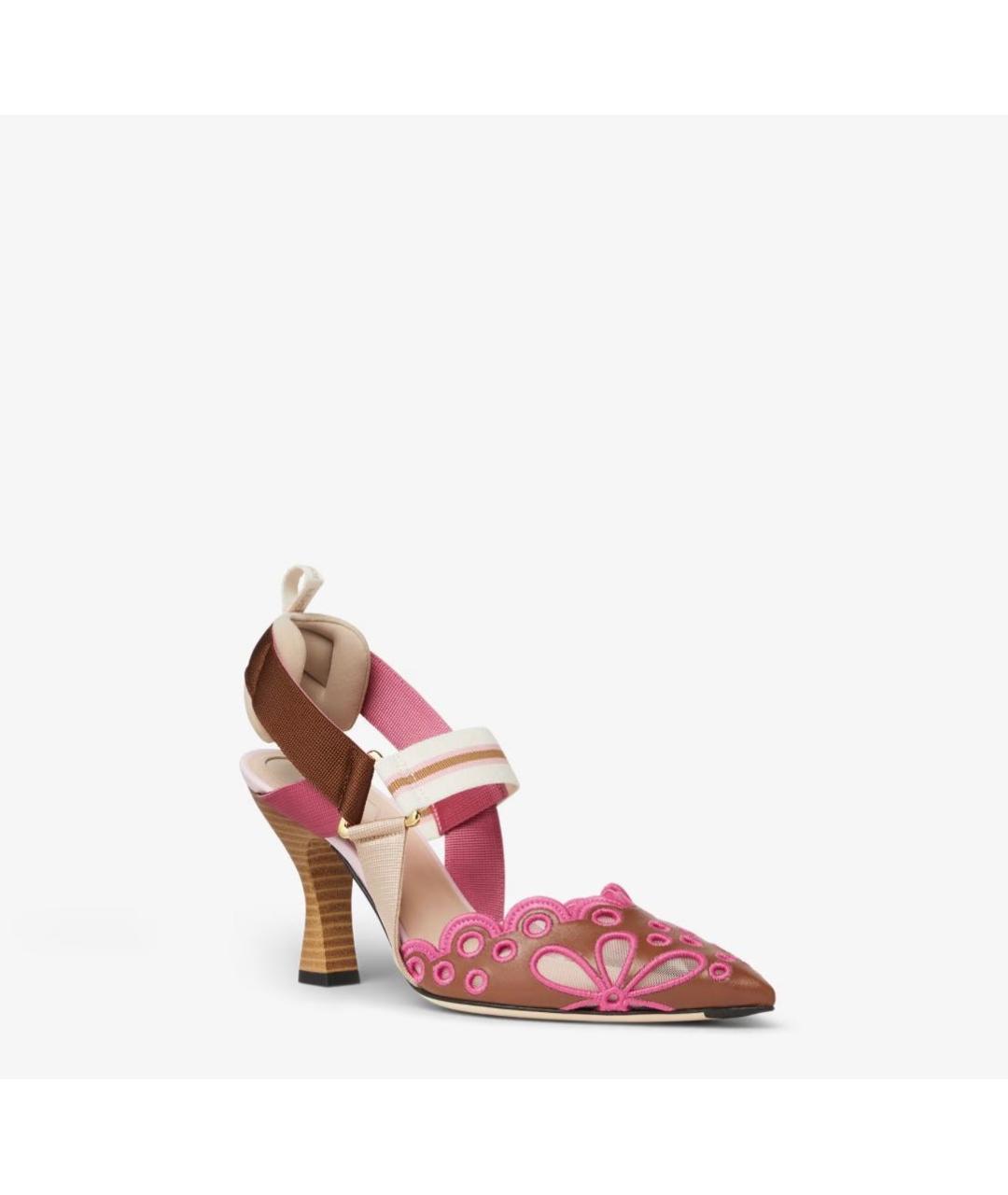 FENDI Мульти кожаные туфли, фото 2