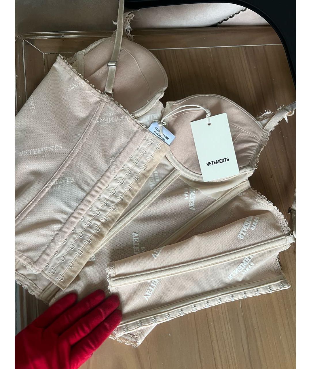 VETEMENTS Бежевый корсет, фото 7