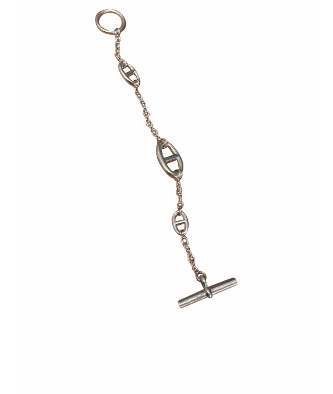 HERMES Серебрянный серебряный браслет, фото 1