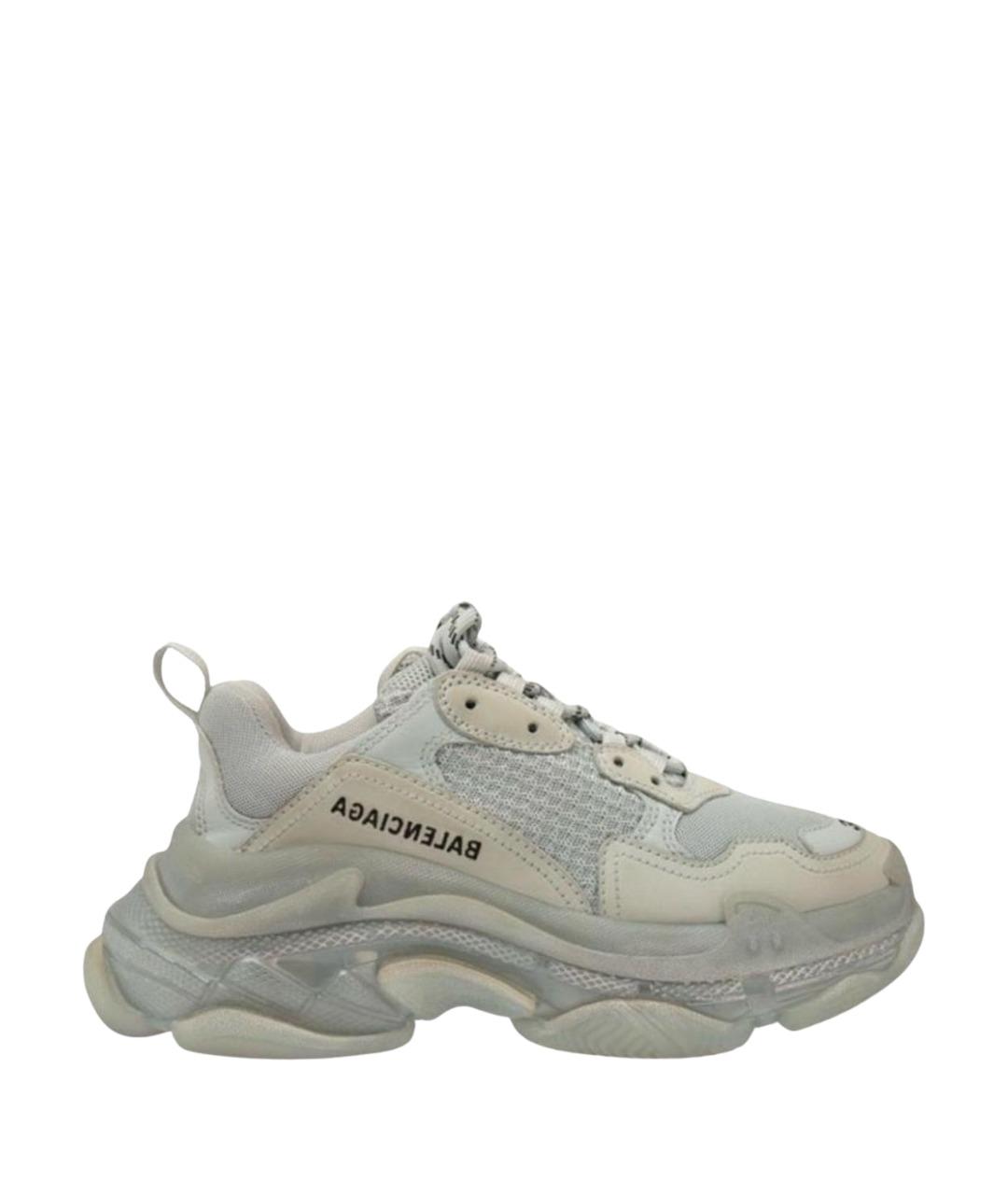 BALENCIAGA Серые текстильные кроссовки, фото 1