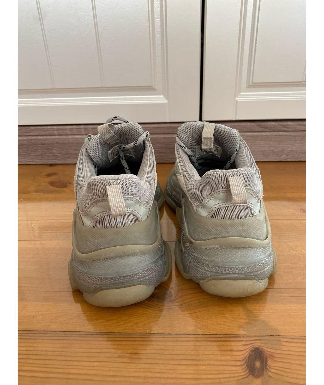 BALENCIAGA Серые текстильные кроссовки, фото 5