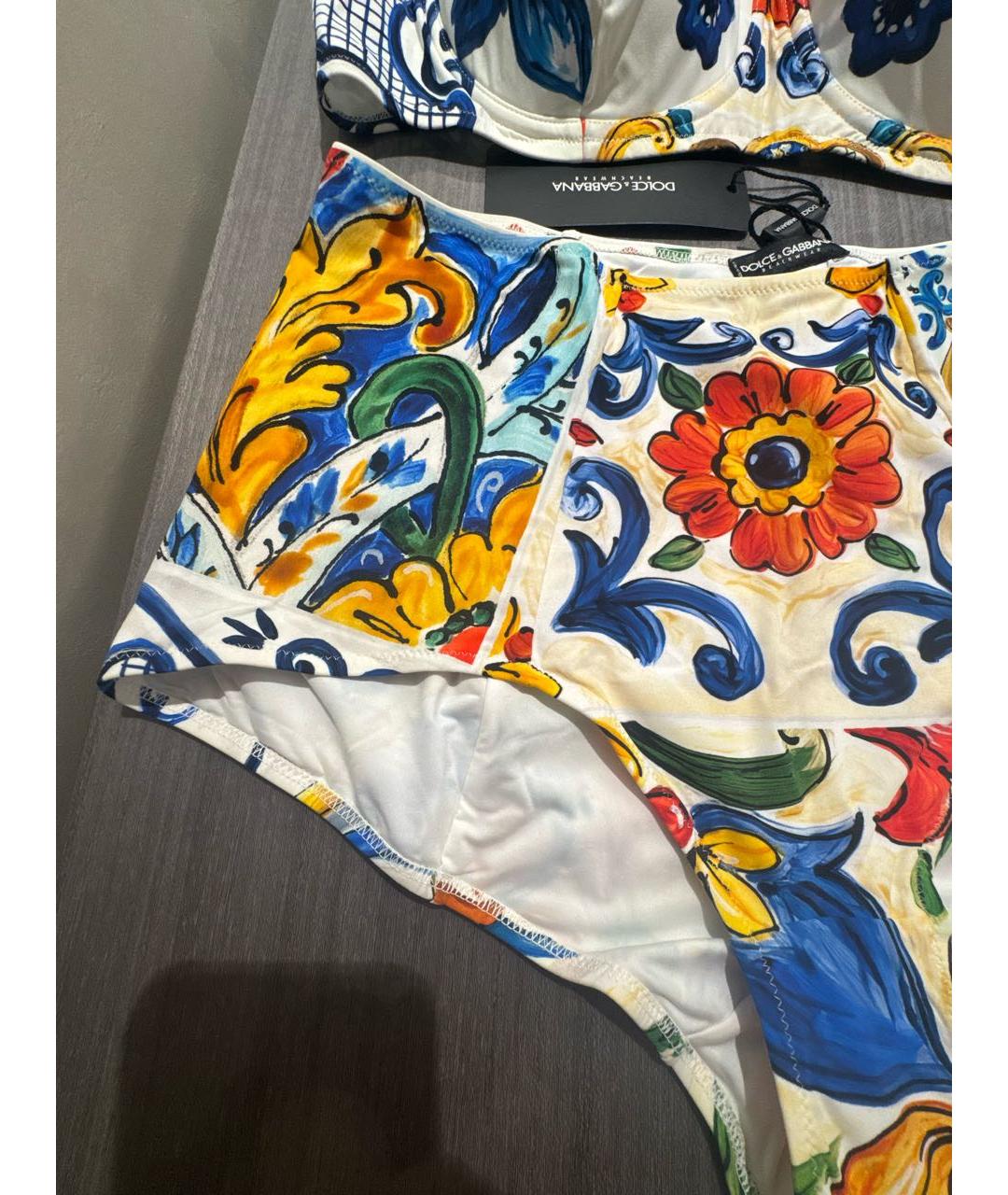 DOLCE&GABBANA Мульти полиамидовый купальник, фото 3