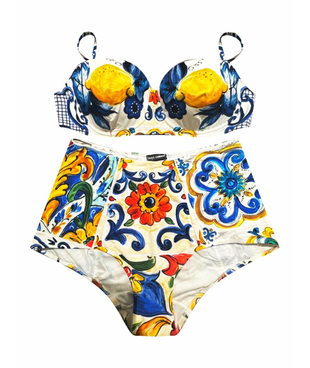 DOLCE&GABBANA Мульти полиамидовый купальник, фото 1