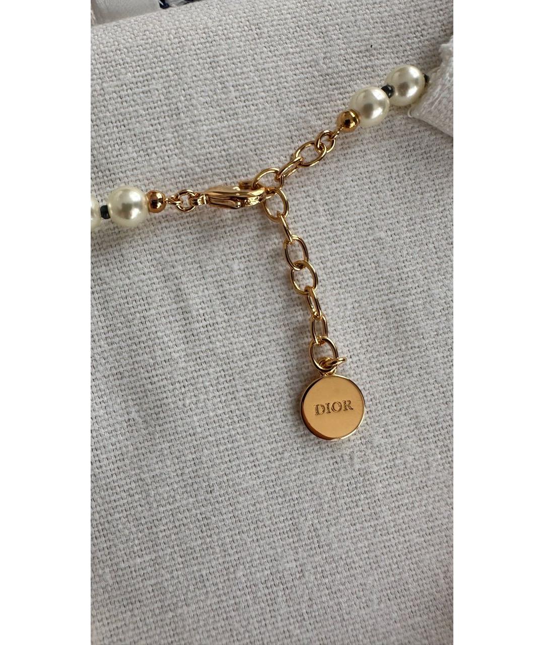 CHRISTIAN DIOR Белое жемчужное колье, фото 4