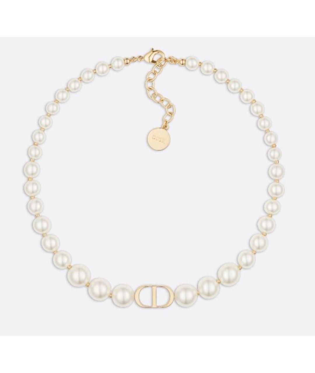 CHRISTIAN DIOR Белое жемчужное колье, фото 6