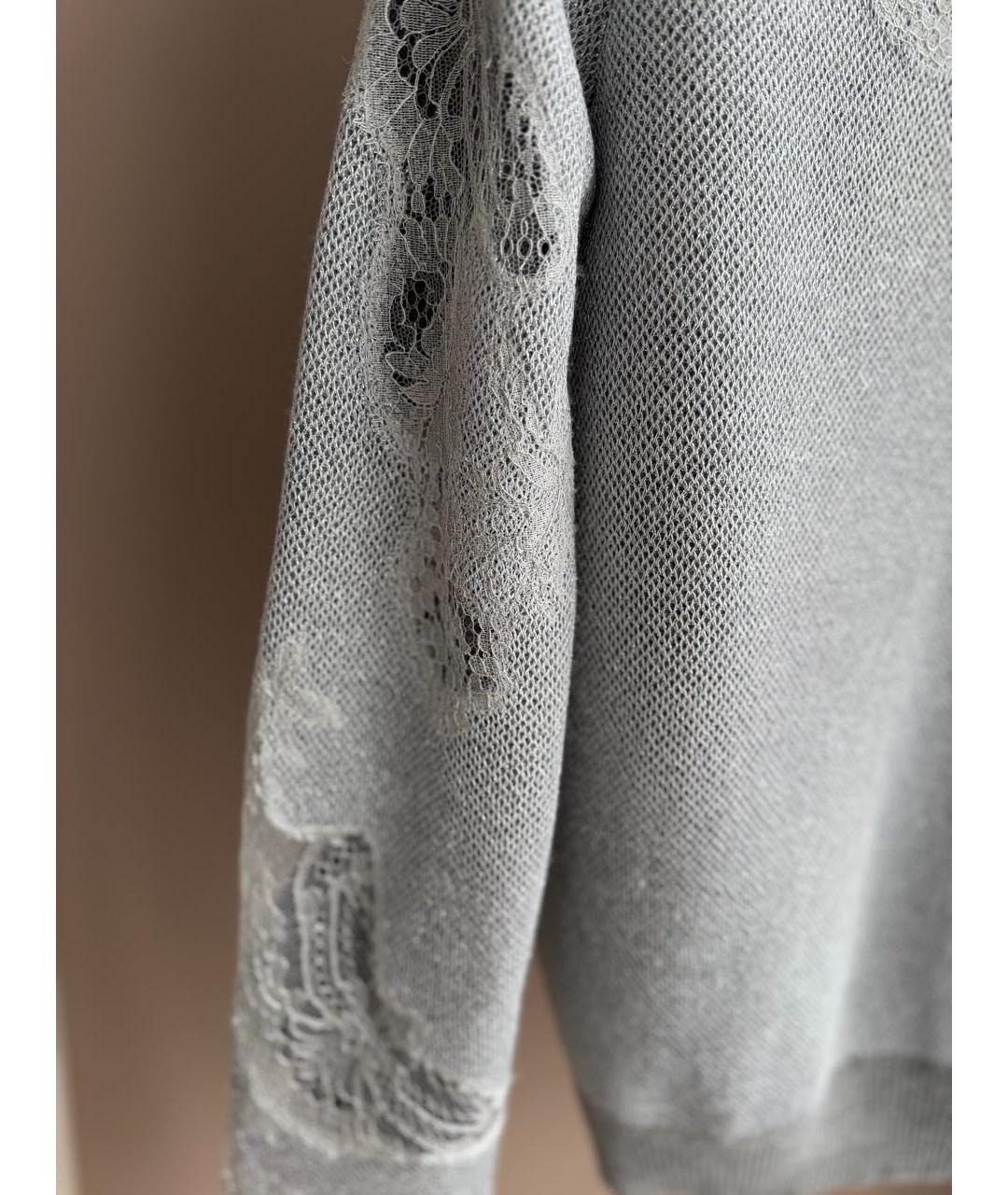 ERMANNO SCERVINO Серебрянный шерстяной джемпер / свитер, фото 4