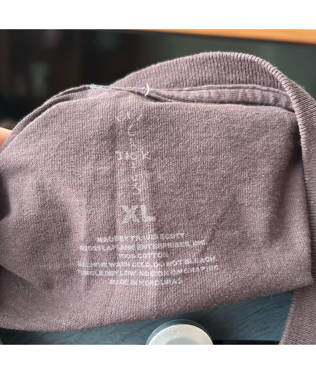 CACTUS JACK BY TRAVIS SCOTT Коричневая хлопковая футболка, фото 3