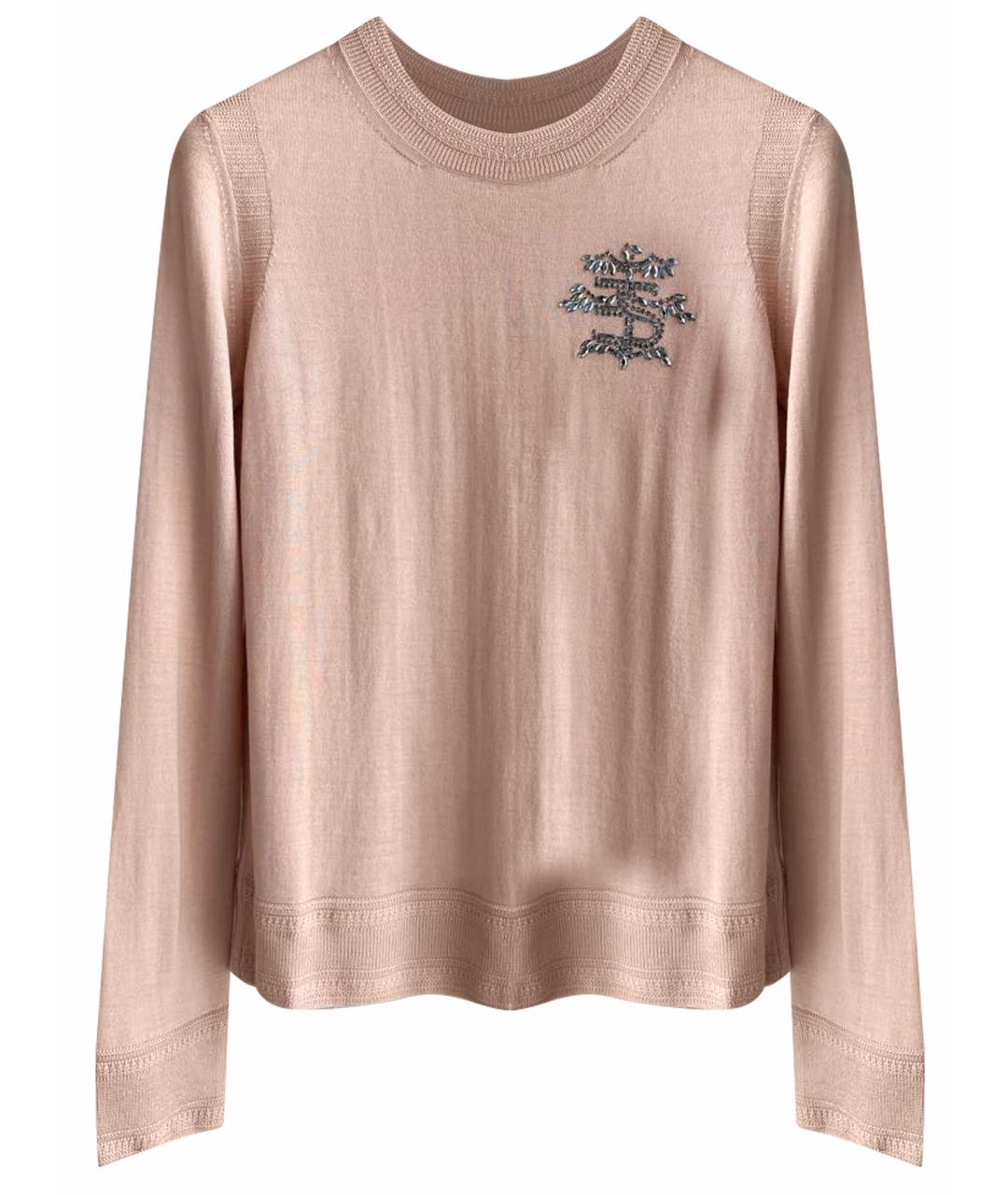 ERMANNO SCERVINO Коралловый шерстяной джемпер / свитер, фото 1