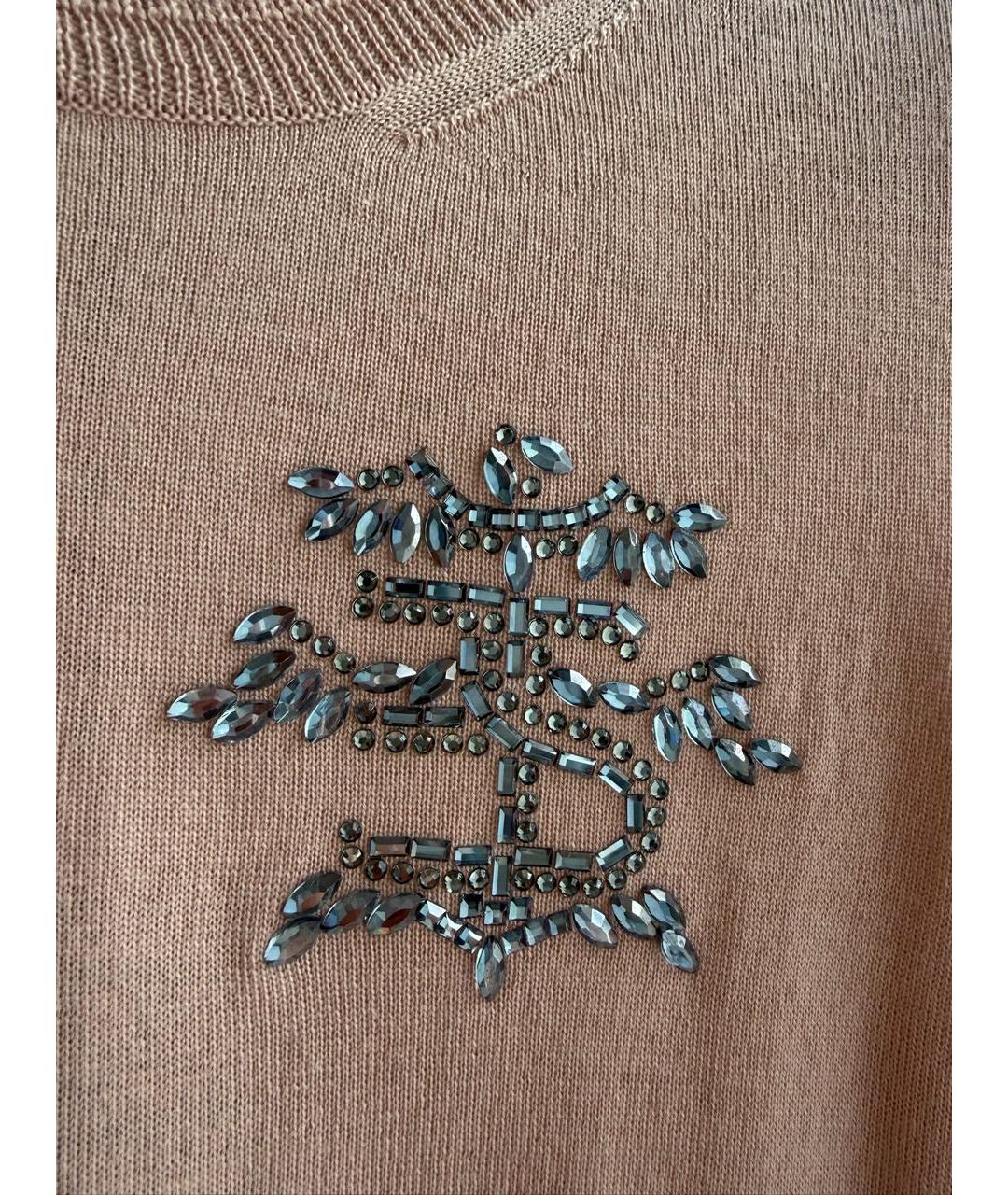 ERMANNO SCERVINO Коралловый шерстяной джемпер / свитер, фото 4