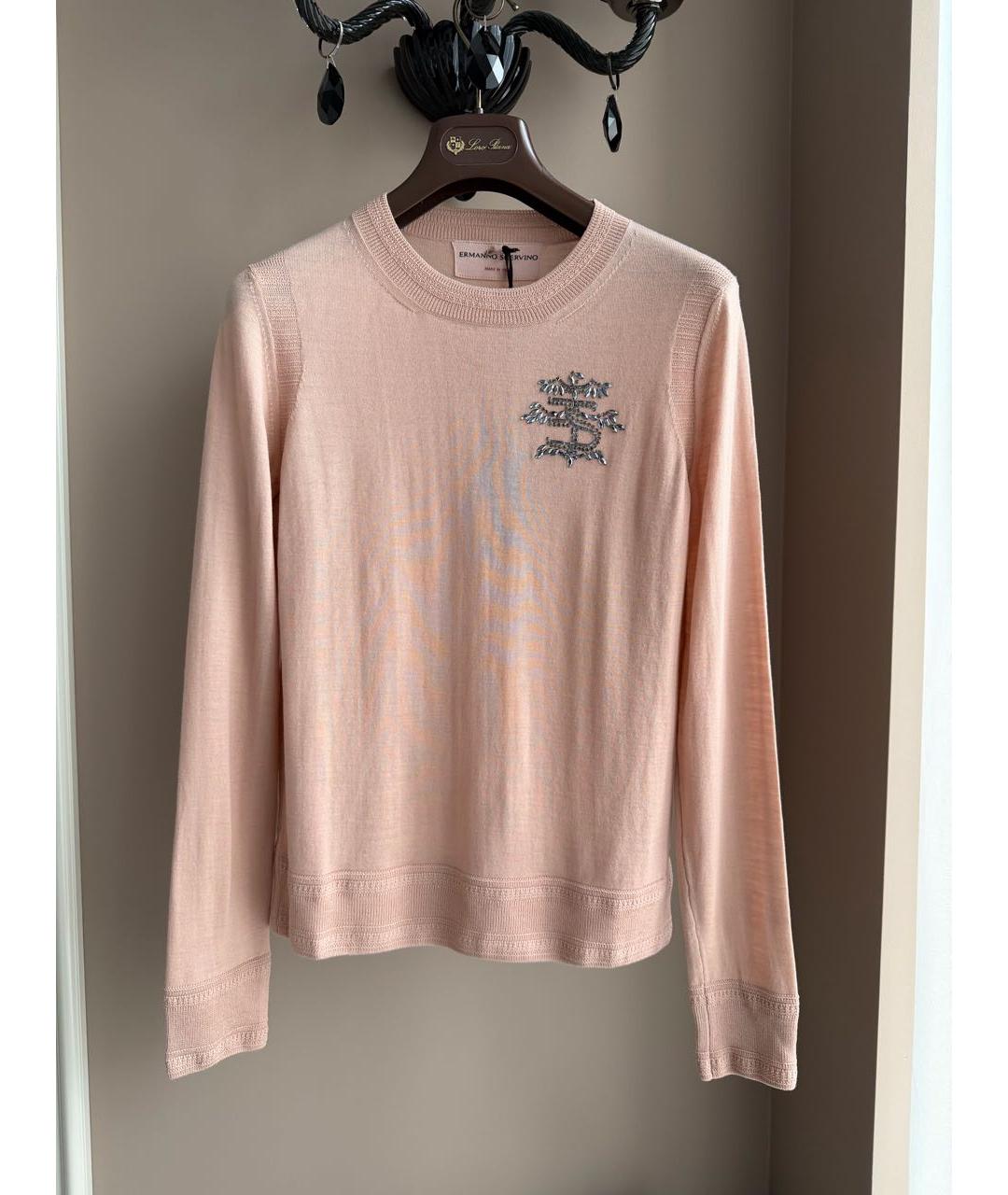 ERMANNO SCERVINO Коралловый шерстяной джемпер / свитер, фото 7