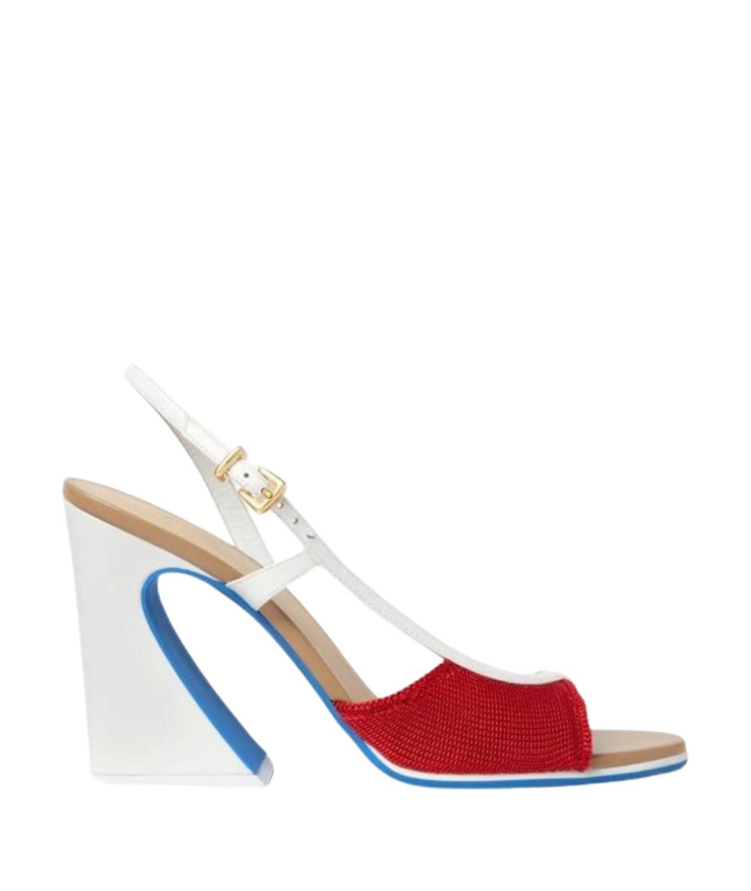 FENDI Мульти кожаные босоножки, фото 1