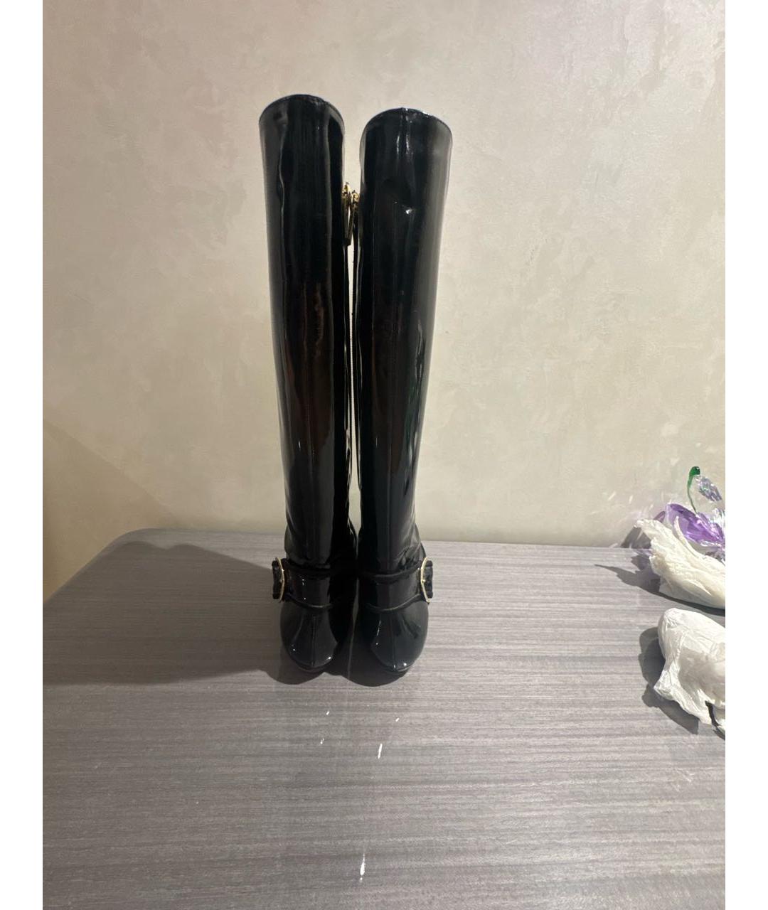 JIMMY CHOO Черные ботинки из лакированной кожи, фото 4