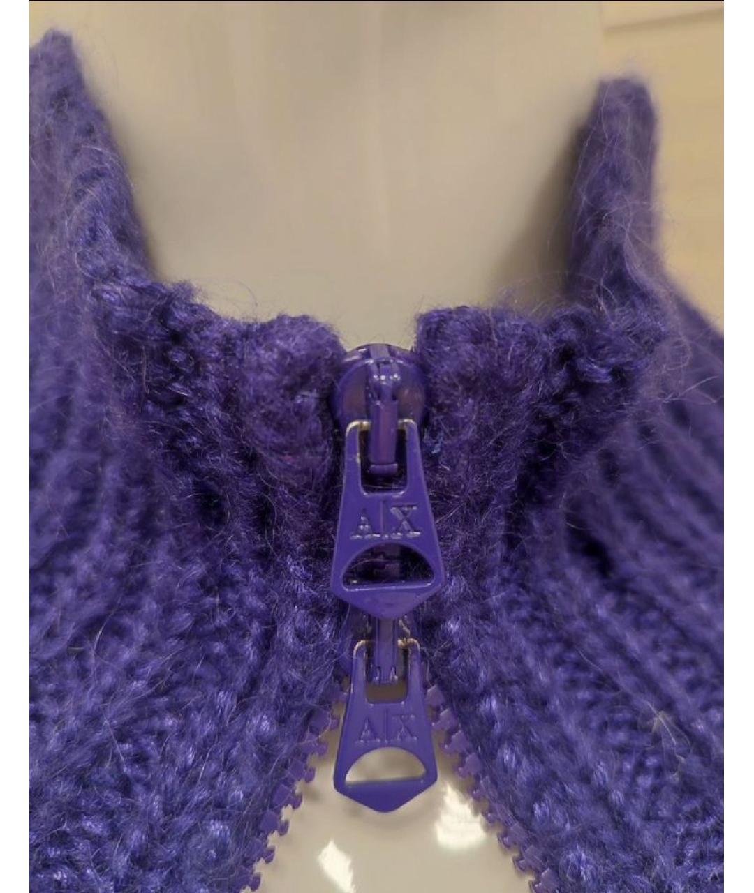 ARMANI EXCHANGE Фиолетовый джемпер / свитер, фото 5