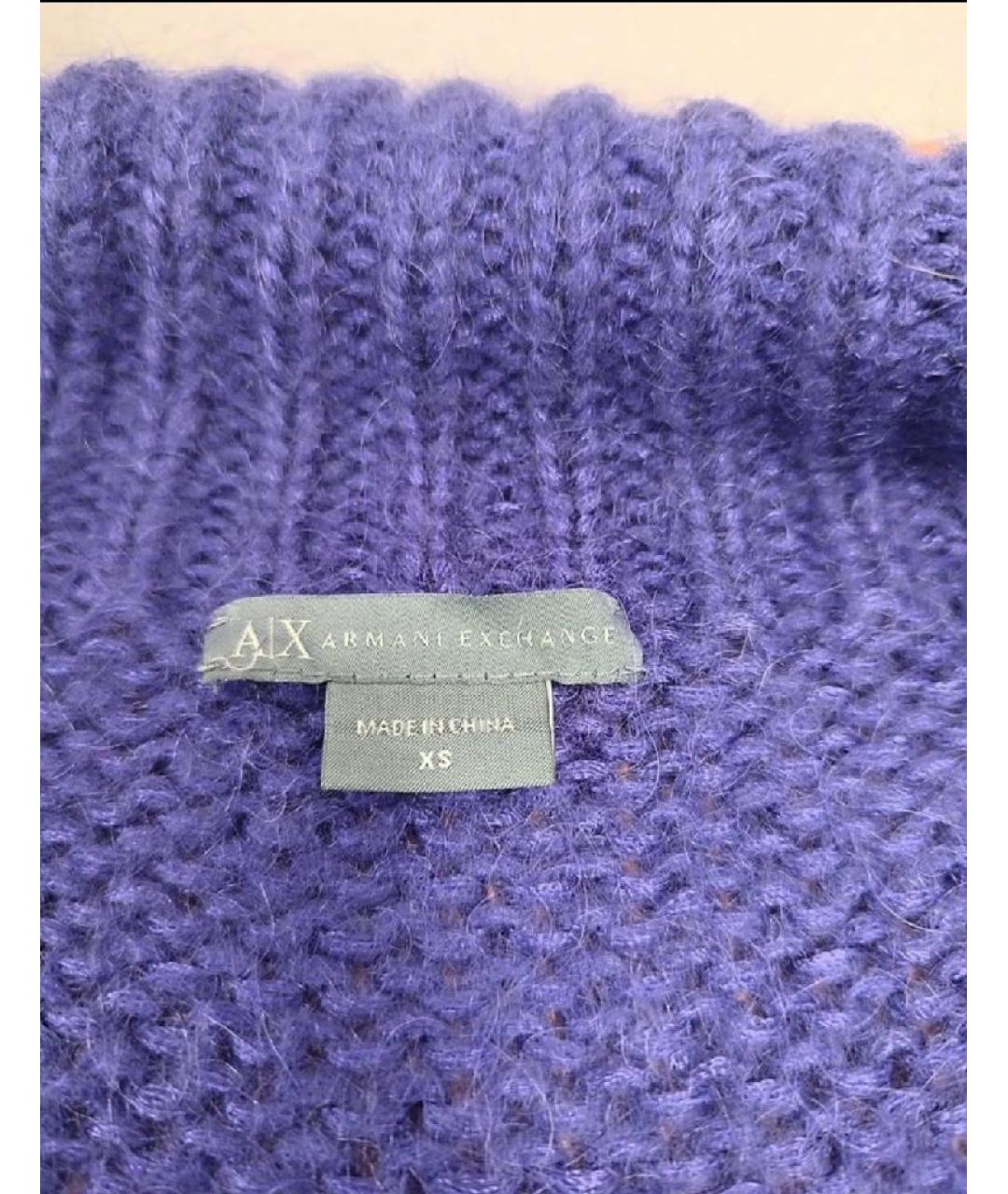 ARMANI EXCHANGE Фиолетовый джемпер / свитер, фото 3