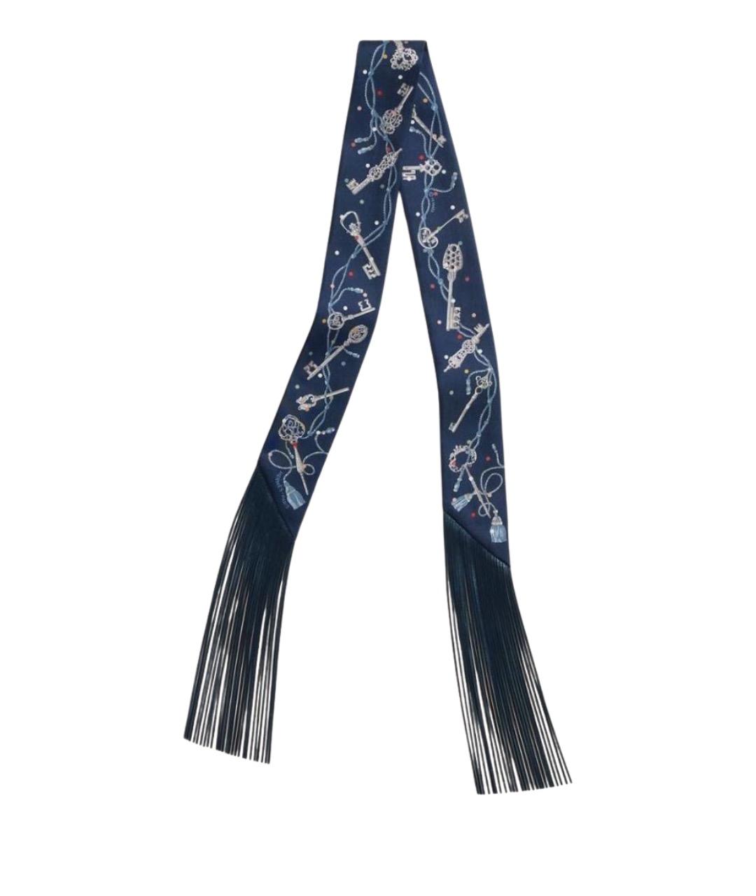 HERMES Мульти шелковый шарф, фото 1