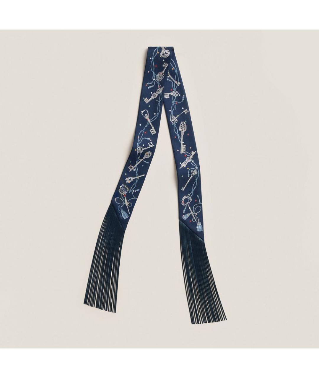 HERMES Мульти шелковый шарф, фото 4