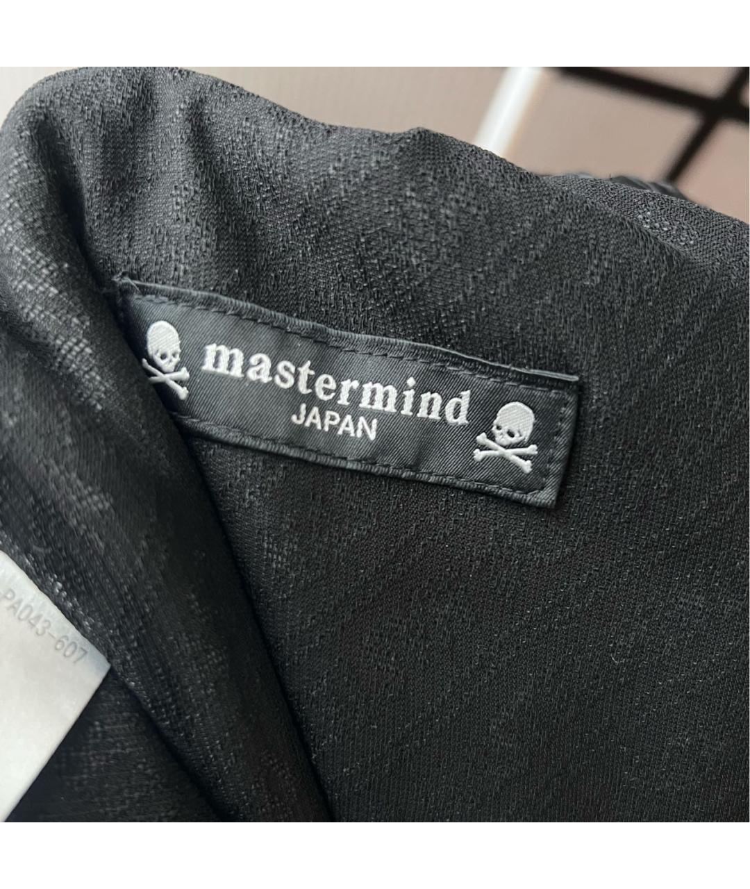 MASTERMIND JAPAN Черные полиэстеровые повседневные брюки, фото 4