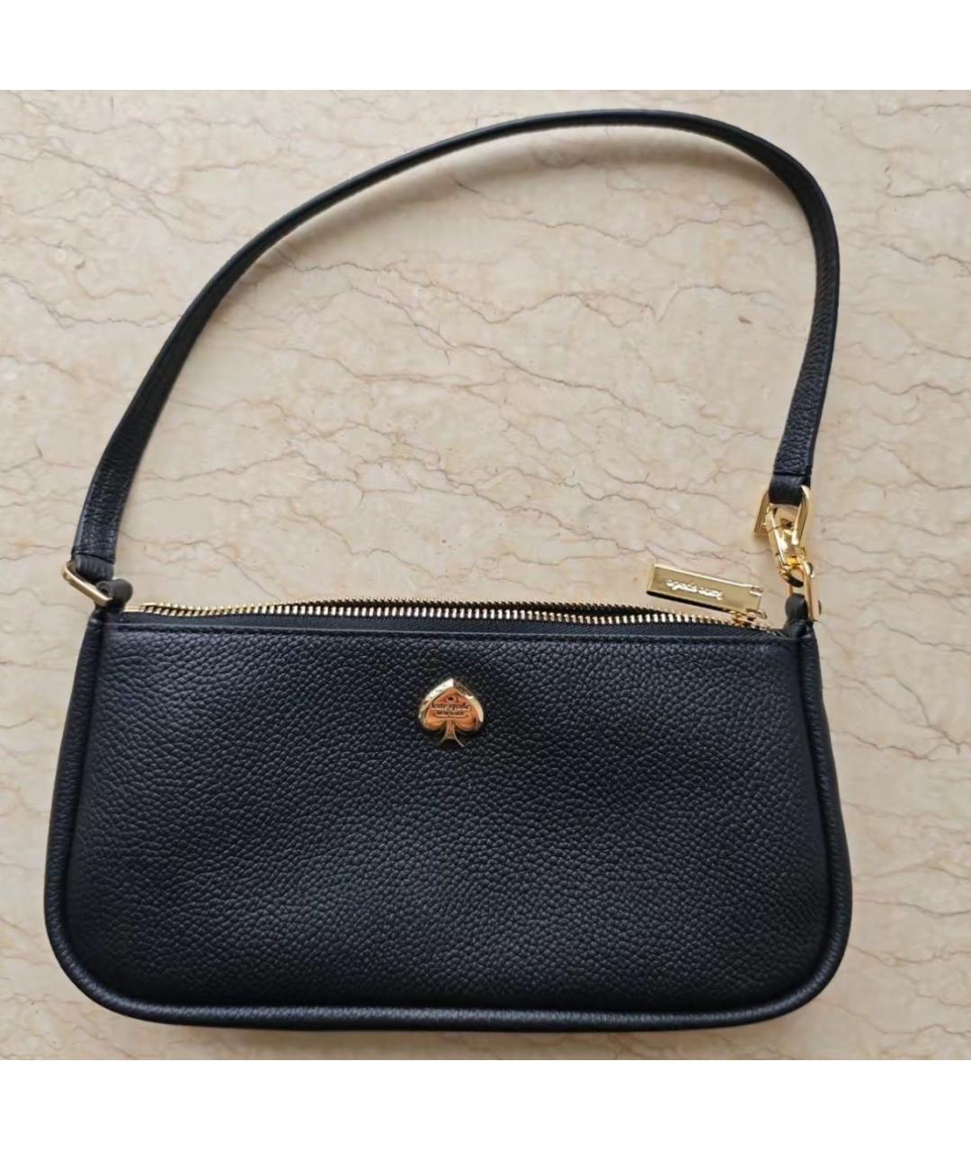 KATE SPADE Черная кожаная сумка через плечо, фото 5