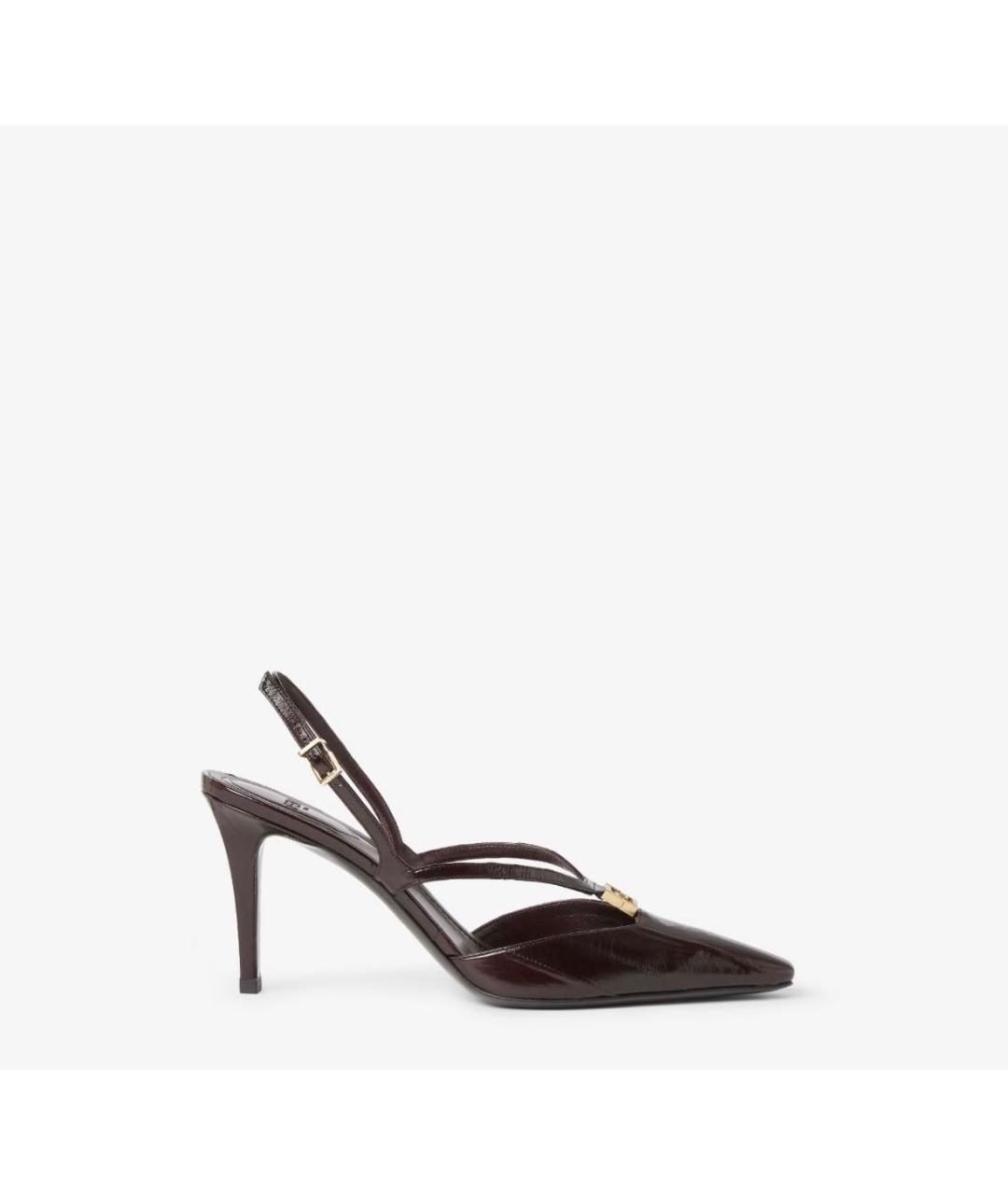 FENDI Коричневые кожаные туфли, фото 6