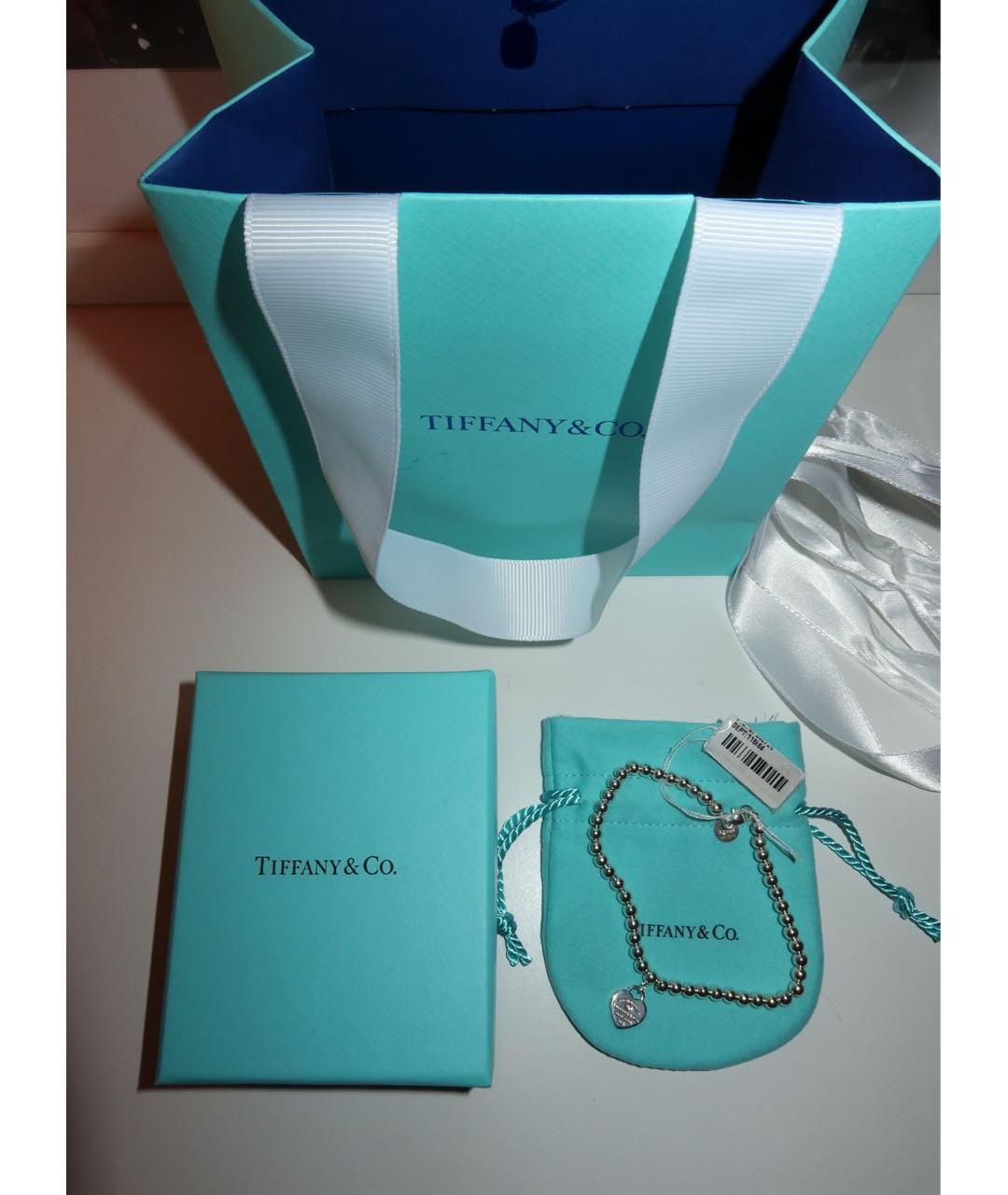 TIFFANY&CO Бирюзовый серебряный браслет, фото 5