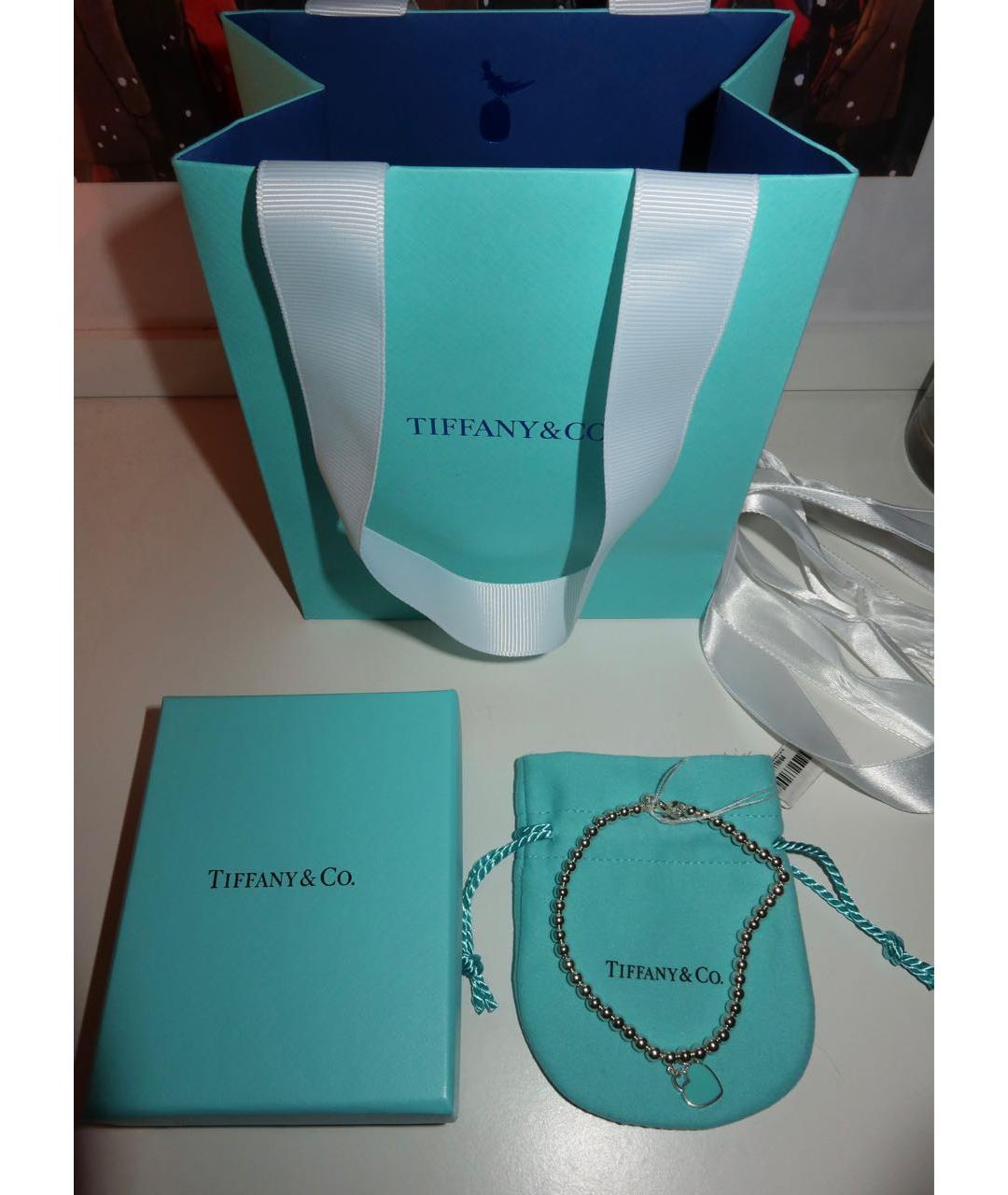 TIFFANY&CO Бирюзовый серебряный браслет, фото 6