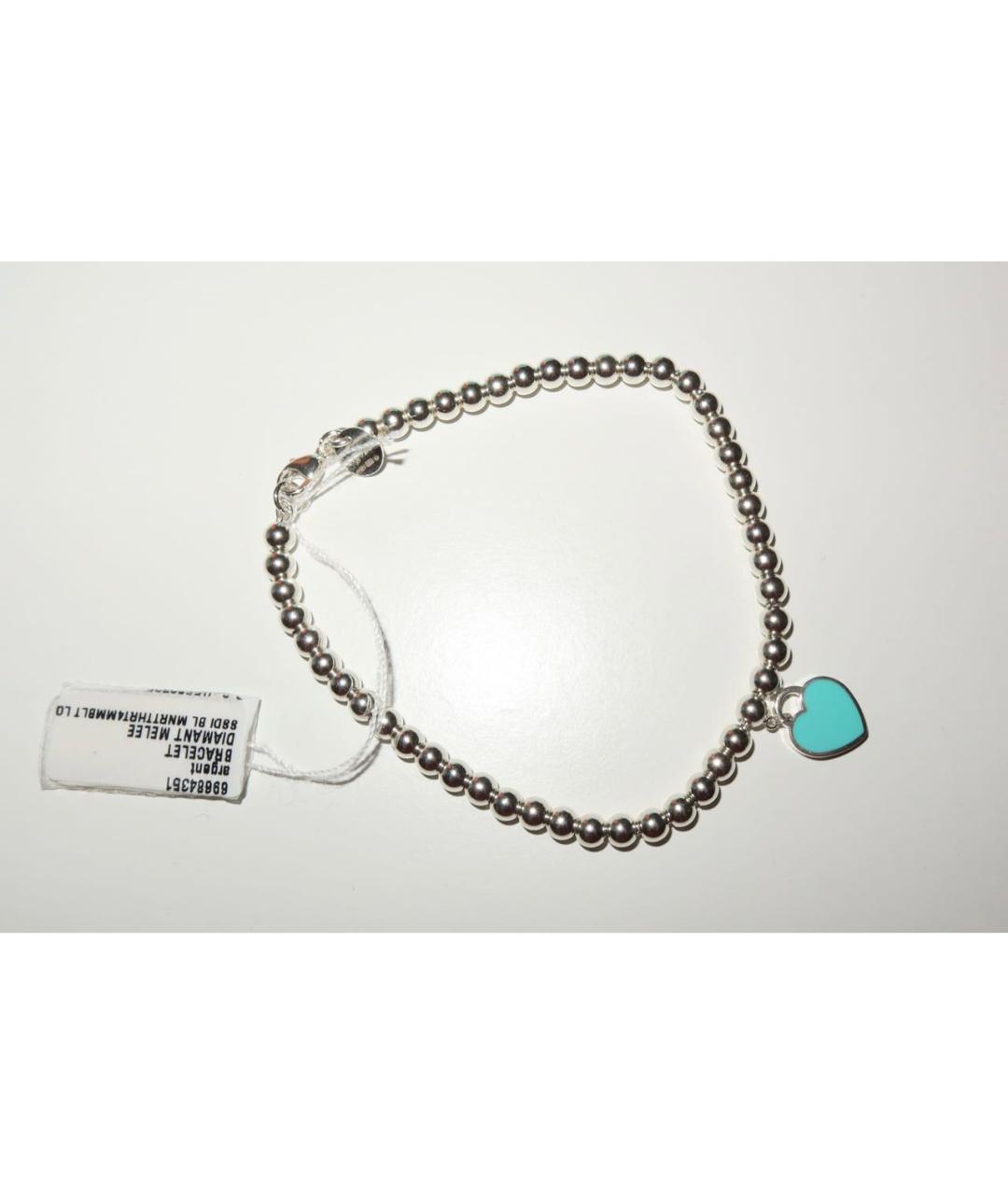 TIFFANY&CO Бирюзовый серебряный браслет, фото 9