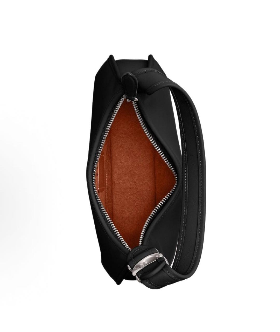 COACH Черная кожаная сумка через плечо, фото 4