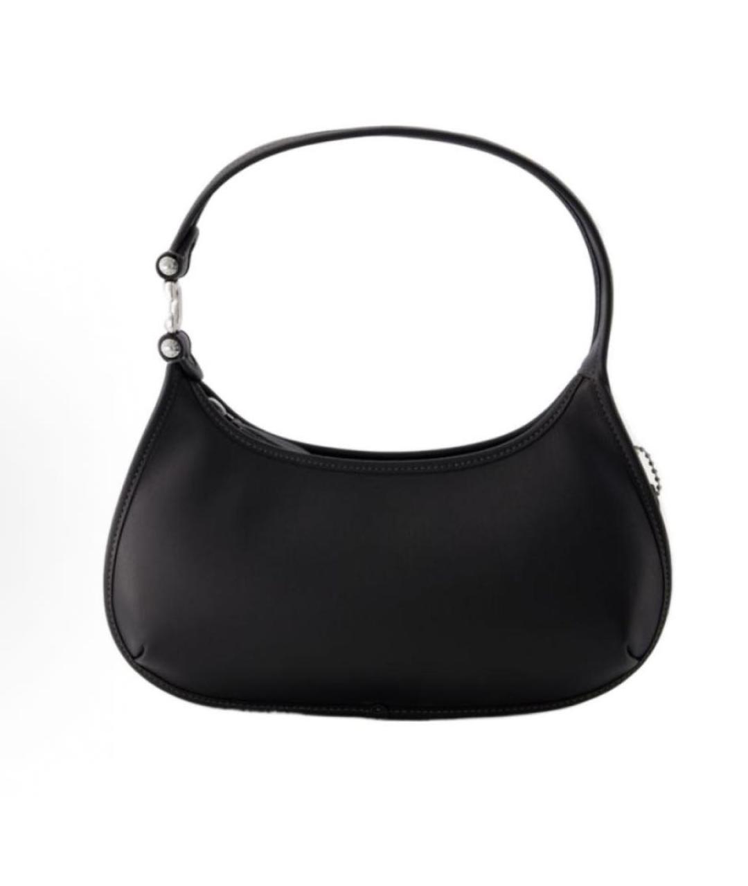 COACH Черная кожаная сумка через плечо, фото 9