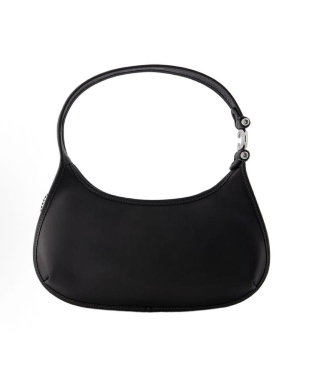 COACH Черная кожаная сумка через плечо, фото 3