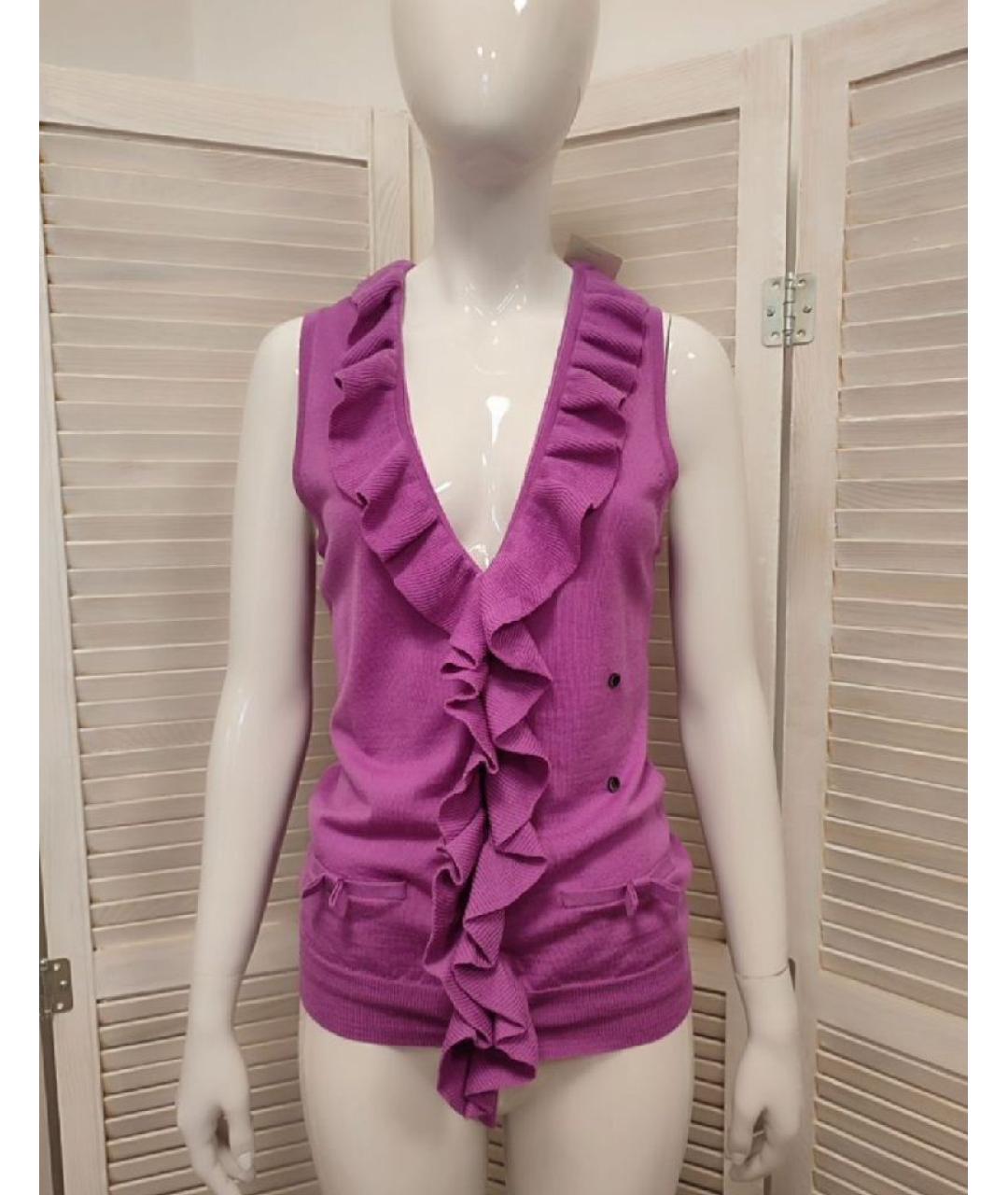 BY MALENE BIRGER Розовая шерстяная жилетка, фото 10