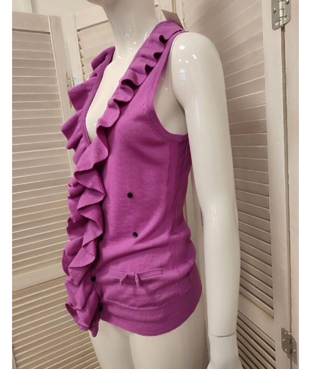 BY MALENE BIRGER Розовая шерстяная жилетка, фото 4