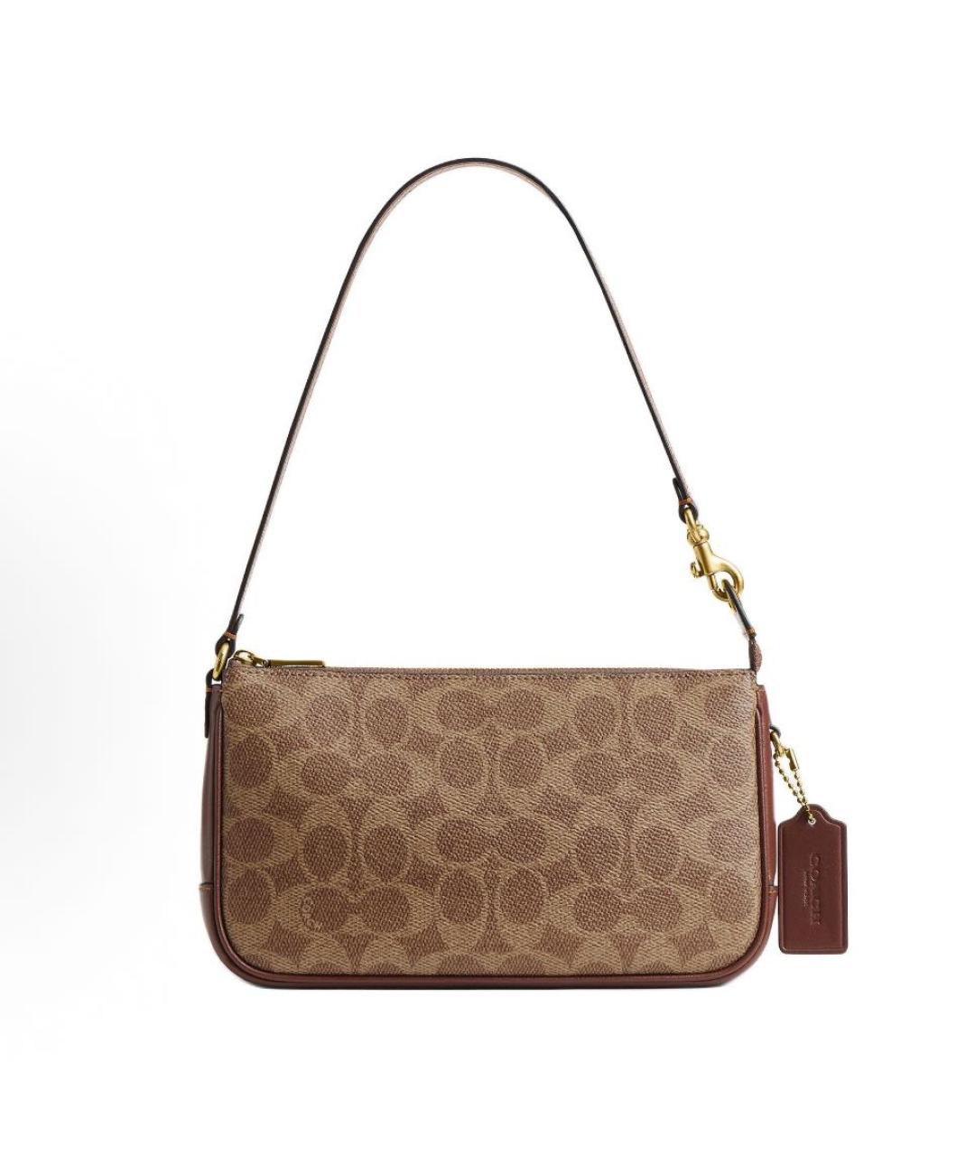 COACH Бежевая сумка с короткими ручками, фото 1