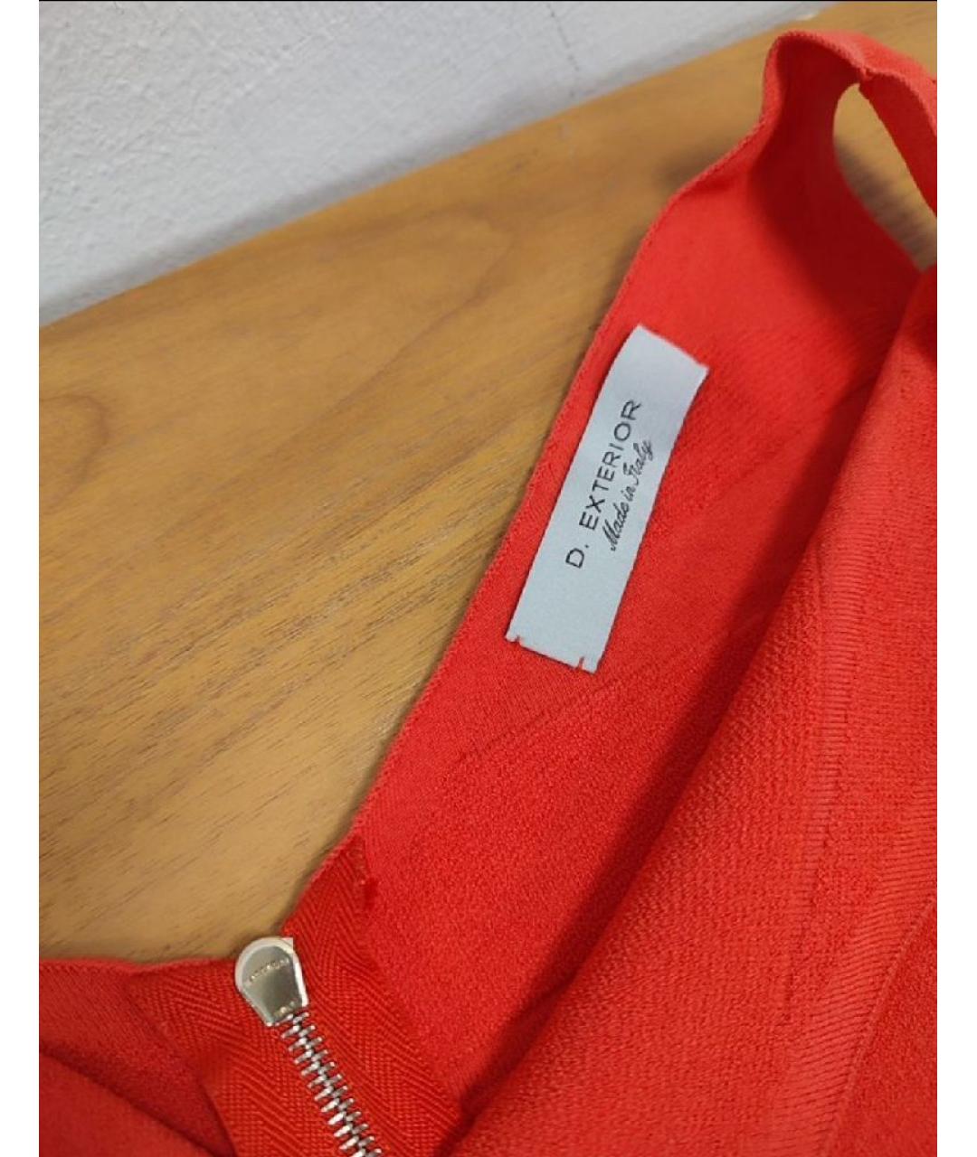 D.EXTERIOR Красное вискозное повседневное платье, фото 3