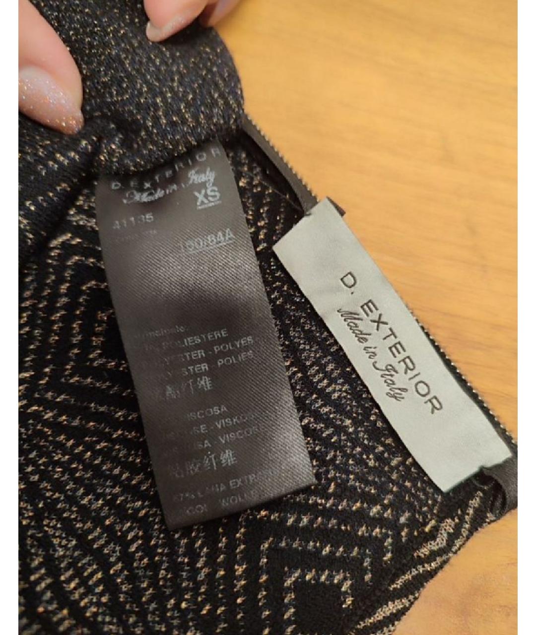 D.EXTERIOR Черное полиэстеровое повседневное платье, фото 3