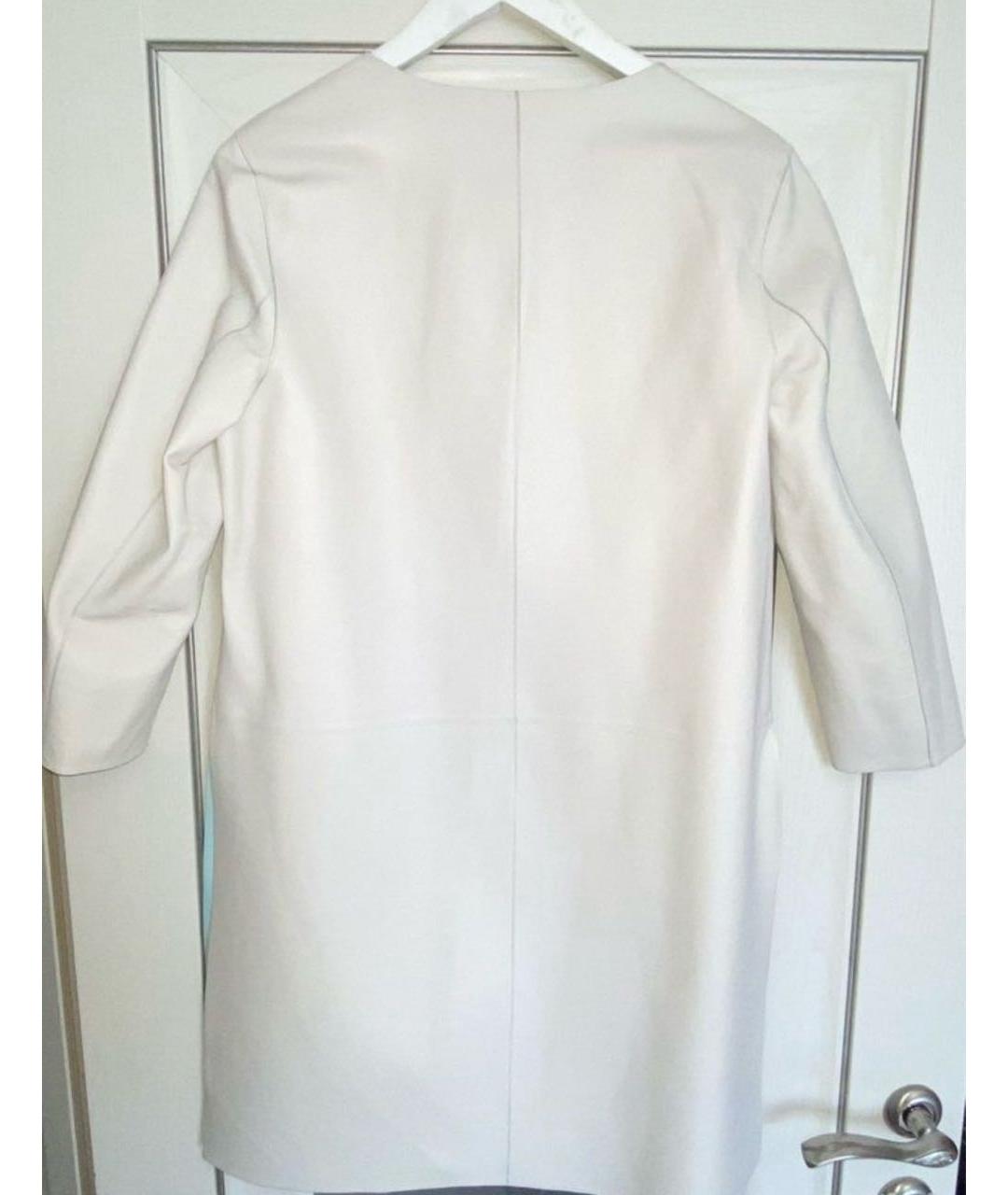 ESCADA Бирюзовый кожаный тренч/плащ, фото 4