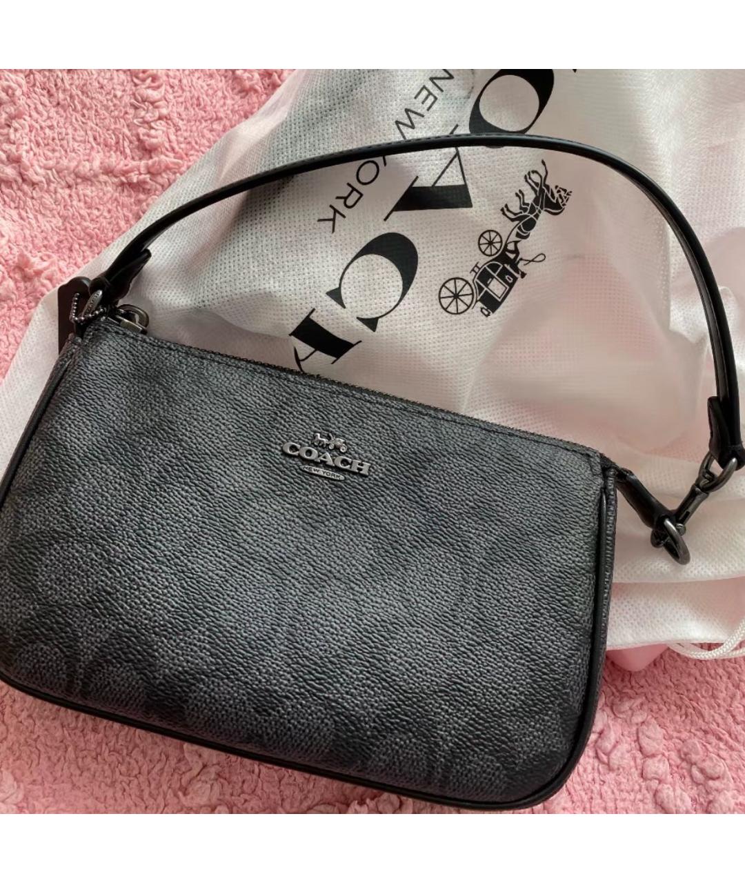 COACH Серая сумка через плечо, фото 6