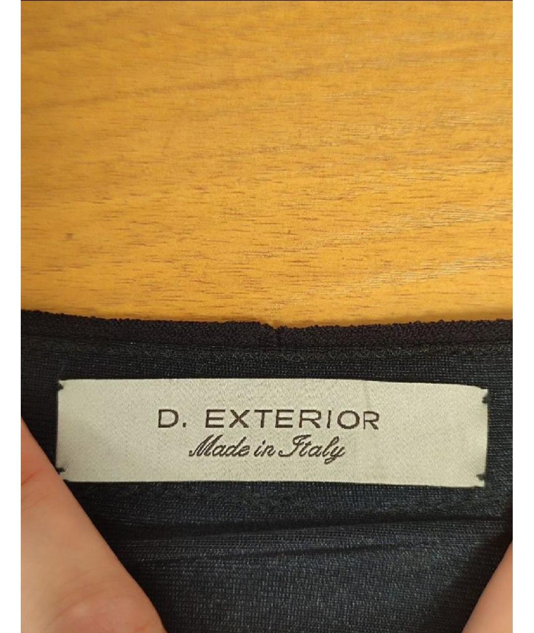 D.EXTERIOR Темно-синяя вискозная юбка мини, фото 3